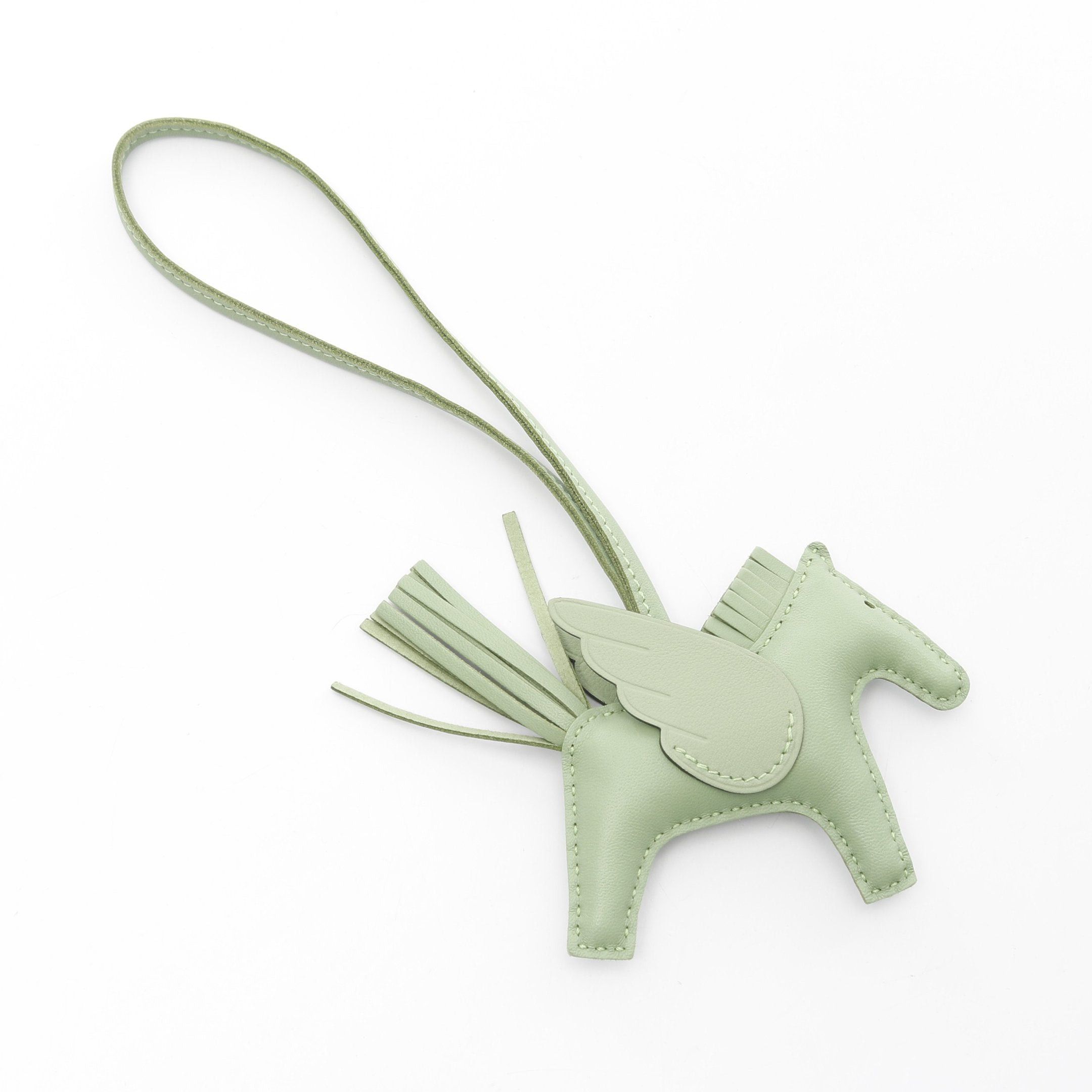 Hermes Hermes Rodeo Pegasus Pm Vert Moyan Bag Charm Aagneau Veau Swift Light Green B Stamp Size ONE SIZE - 2 Thumbnail