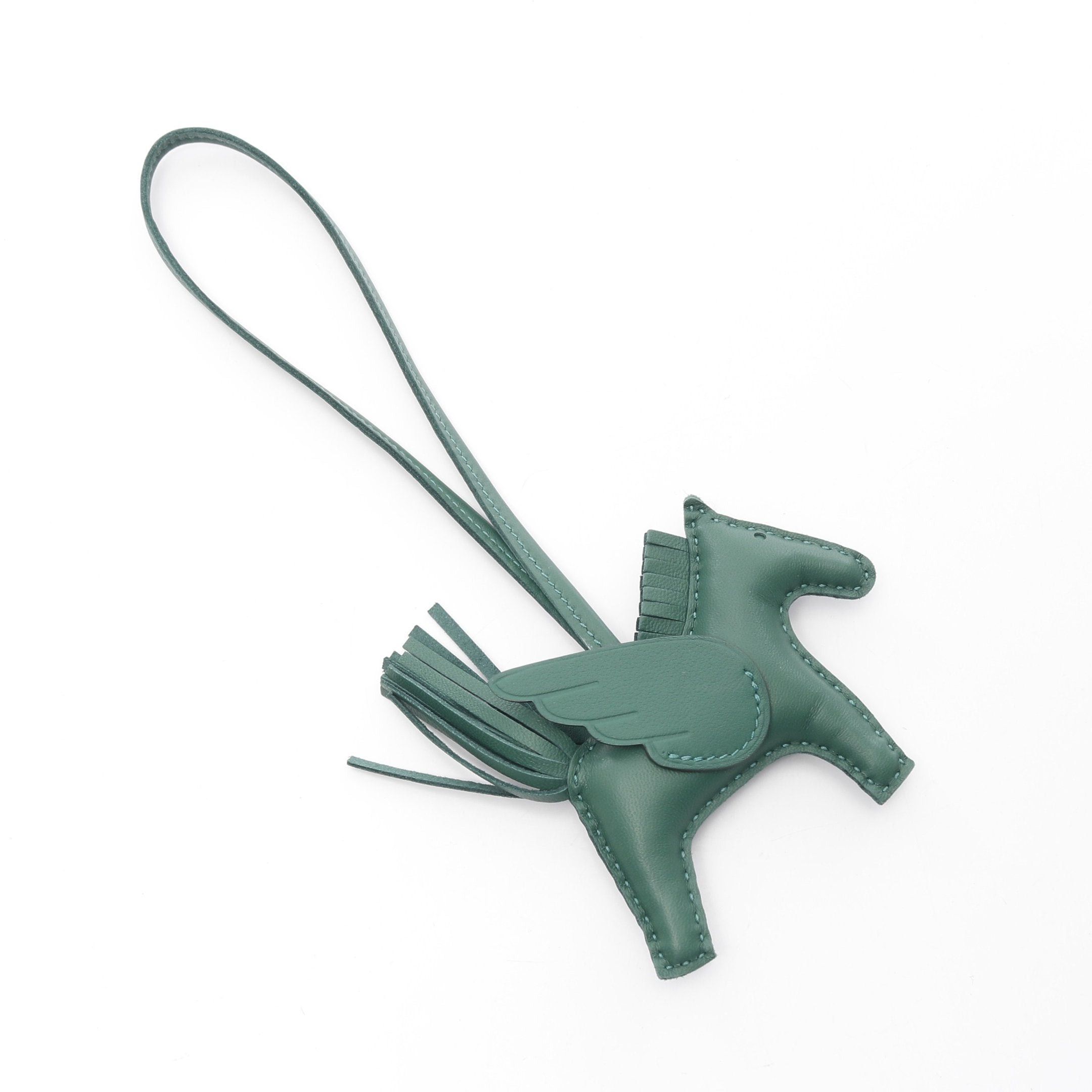 Hermes Hermes Rodeo Pegasus Pm Vert Moyan Bag Charm Aagneau Veau Swift Dark Green Double Engraved Size ONE SIZE - 2 Thumbnail
