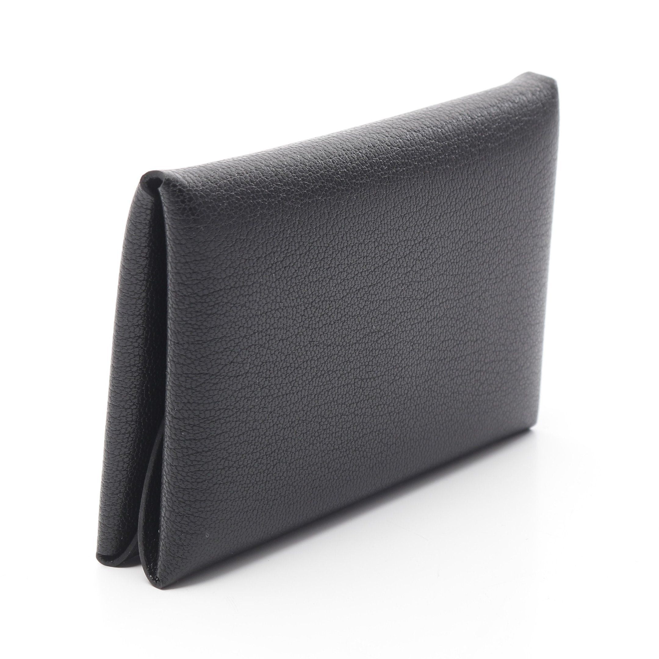 Hermes Hermes Calviduo Coin Purse Shevl Shamqila Black Silver Hardware B Stamp Size ONE SIZE - 2 Thumbnail