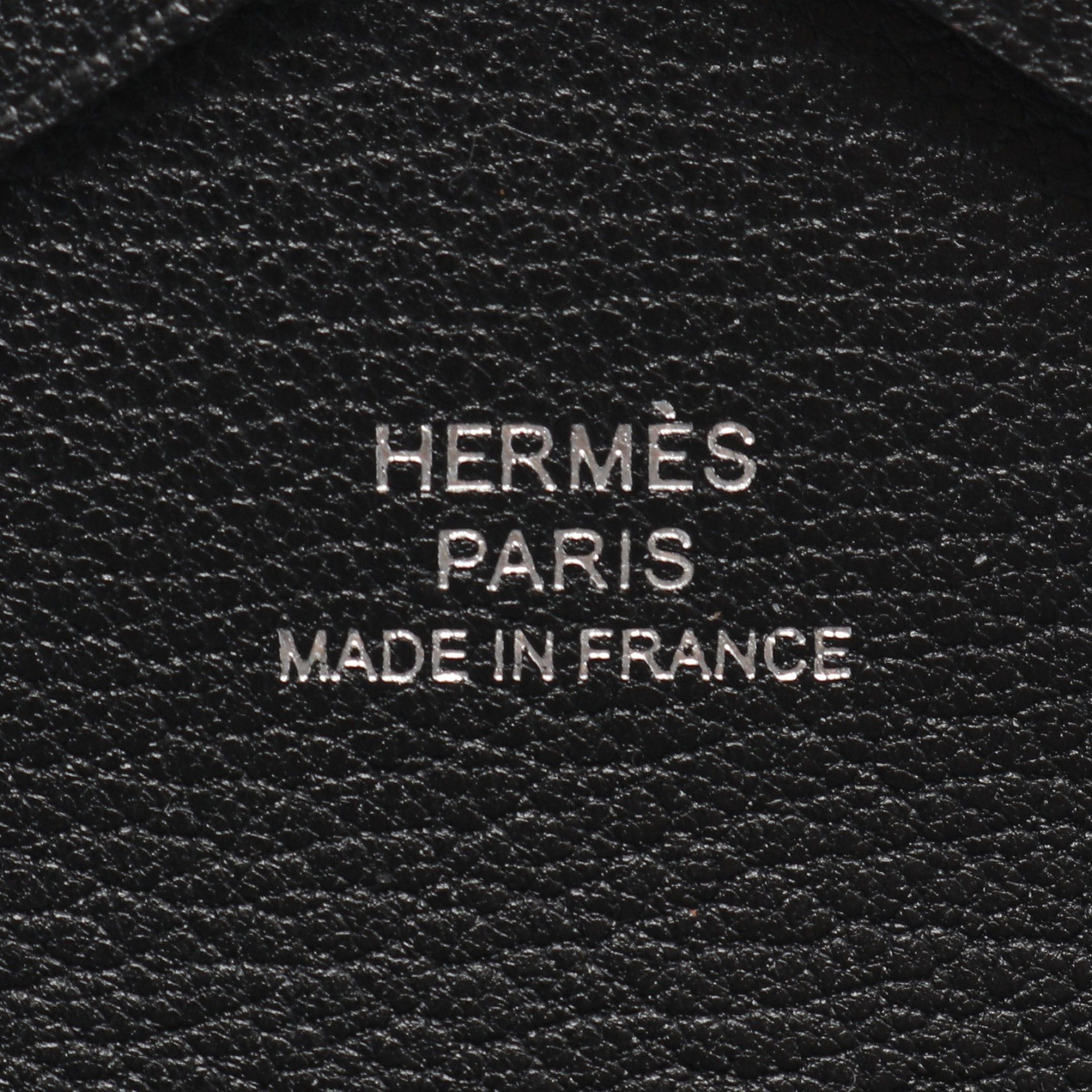Hermes Hermes Calviduo Coin Purse Shevl Shamqila Black Silver Hardware B Stamp Size ONE SIZE - 4 Thumbnail