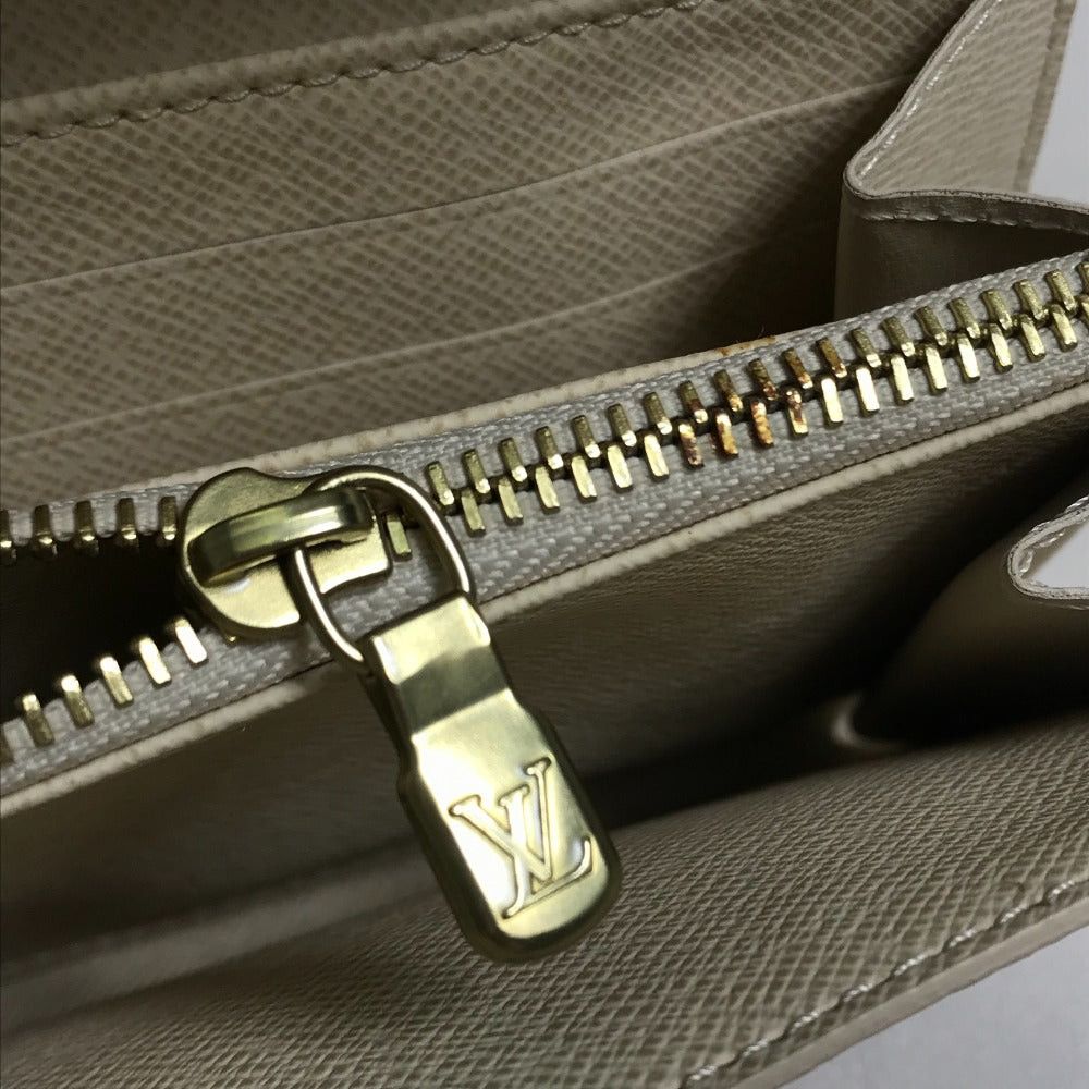 Louis Vuitton Louis Vuitton N61735 Damier Azul Small Leather Belt Worn By Commoners In Ancient Japan Salary Long Wallet Azur Canvas Women White Size ONE SIZE - 9 Thumbnail