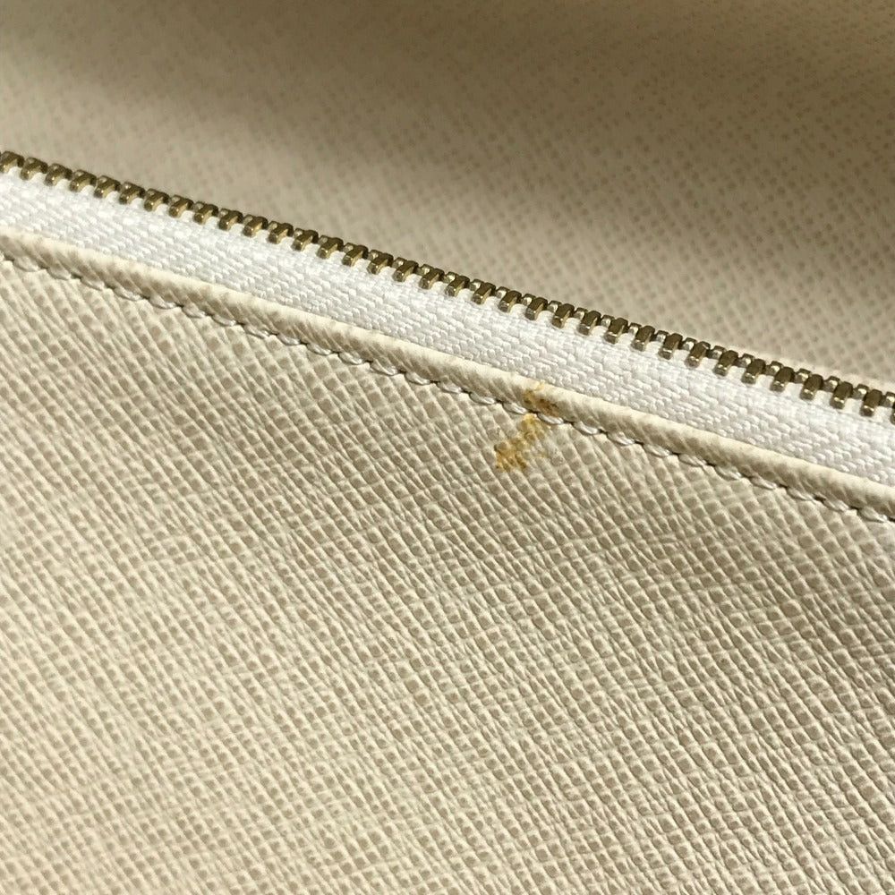 Louis Vuitton Louis Vuitton N61735 Damier Azul Small Leather Belt Worn By Commoners In Ancient Japan Salary Long Wallet Azur Canvas Women White Size ONE SIZE - 12 Thumbnail