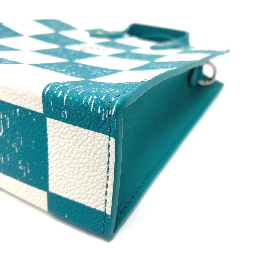 Louis Vuitton Louis Vuitton N60495 Damier Checkerboard Sac Pla Xs Briefcase 2 Way Bag Handbag Vertical Shoulder Leather Women Turquoise Blue (Colour, Color) Size ONE SIZE - 7 Thumbnail