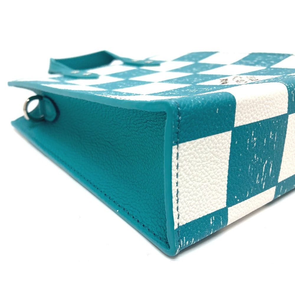 Louis Vuitton Louis Vuitton N60495 Damier Checkerboard Sac Pla Xs Briefcase 2 Way Bag Handbag Vertical Shoulder Leather Women Turquoise Blue (Colour, Color) Size ONE SIZE - 5 Thumbnail