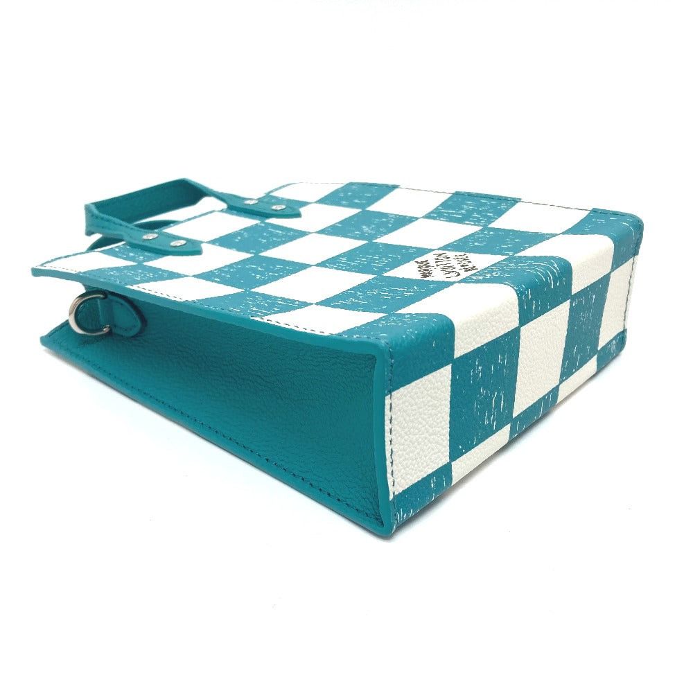 Louis Vuitton Louis Vuitton N60495 Damier Checkerboard Sac Pla Xs Briefcase 2 Way Bag Handbag Vertical Shoulder Leather Women Turquoise Blue (Colour, Color) Size ONE SIZE - 3 Thumbnail