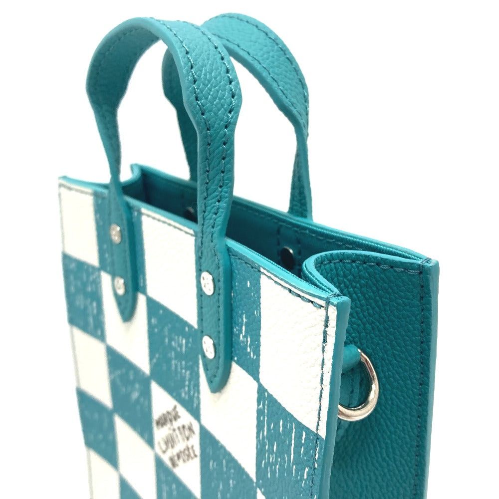 Louis Vuitton Louis Vuitton N60495 Damier Checkerboard Sac Pla Xs Briefcase 2 Way Bag Handbag Vertical Shoulder Leather Women Turquoise Blue (Colour, Color) Size ONE SIZE - 9 Thumbnail