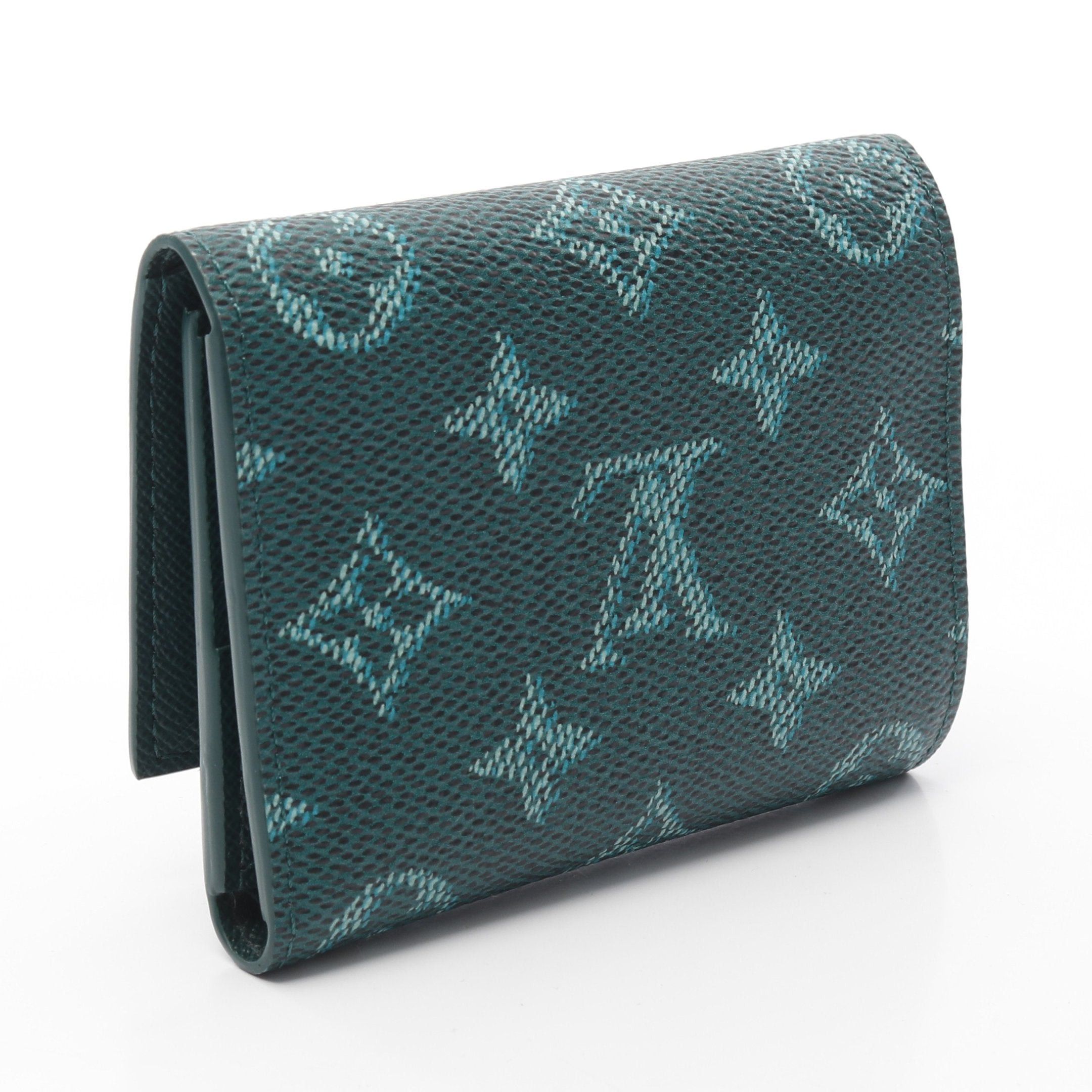 Louis Vuitton Louis Vuitton Victor Wallet Monogram Heritage Veil Trifold Green Size ONE SIZE - 2 Thumbnail