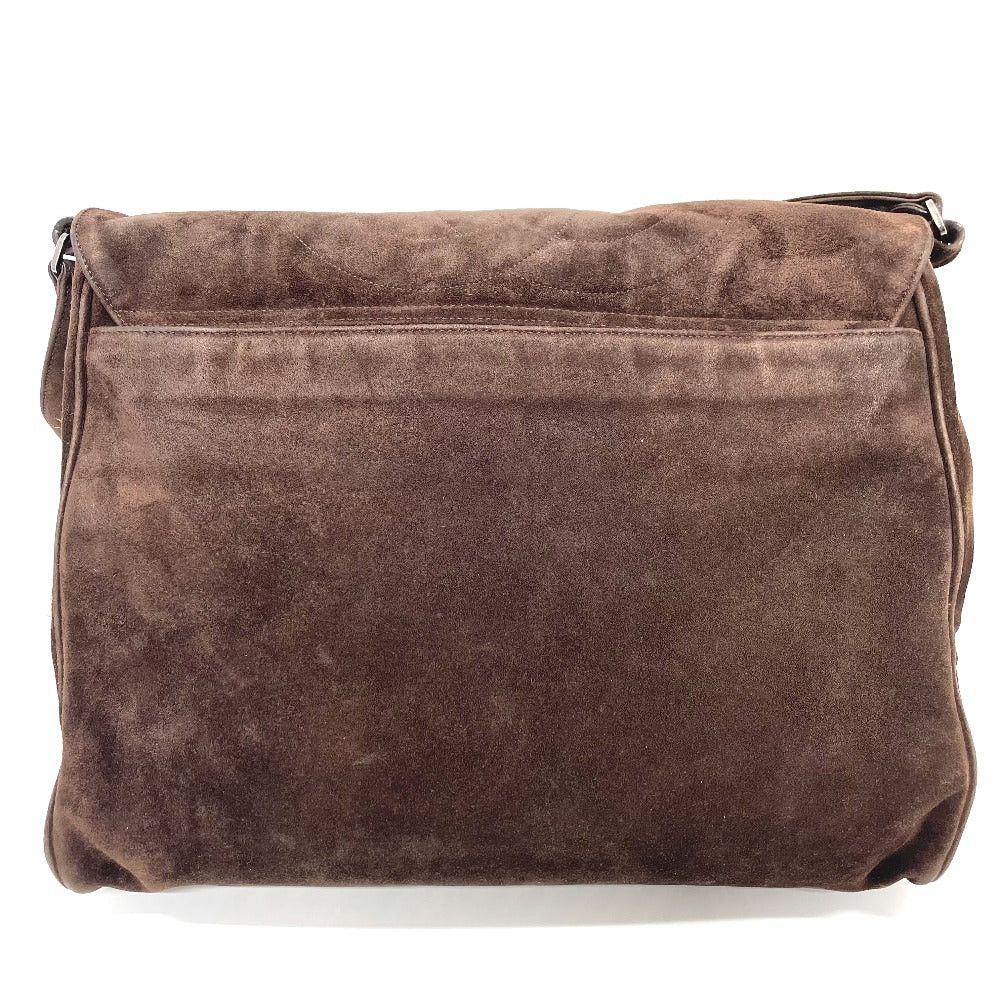 Chanel Chanel Cc Coma Mark Triple Coco Briefcase One Shoulder Messenger Bag Suede Women Brown Size ONE SIZE - 2 Thumbnail