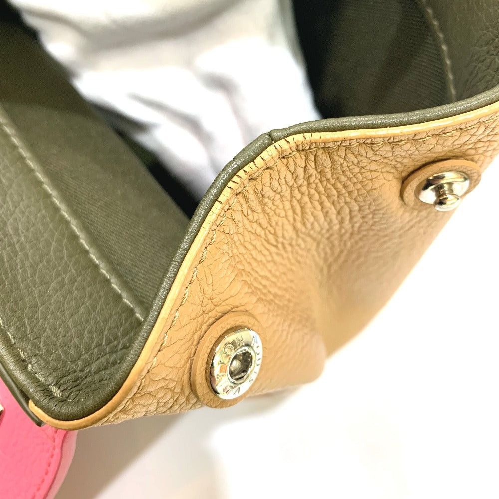 Louis Vuitton Louis Vuitton M54103 Tricolor Rock Me 2 Bb Briefcase Double Handbag Shoulder Bag Leather Women Rose Pink×Khaki×Beige Size ONE SIZE - 12 Thumbnail
