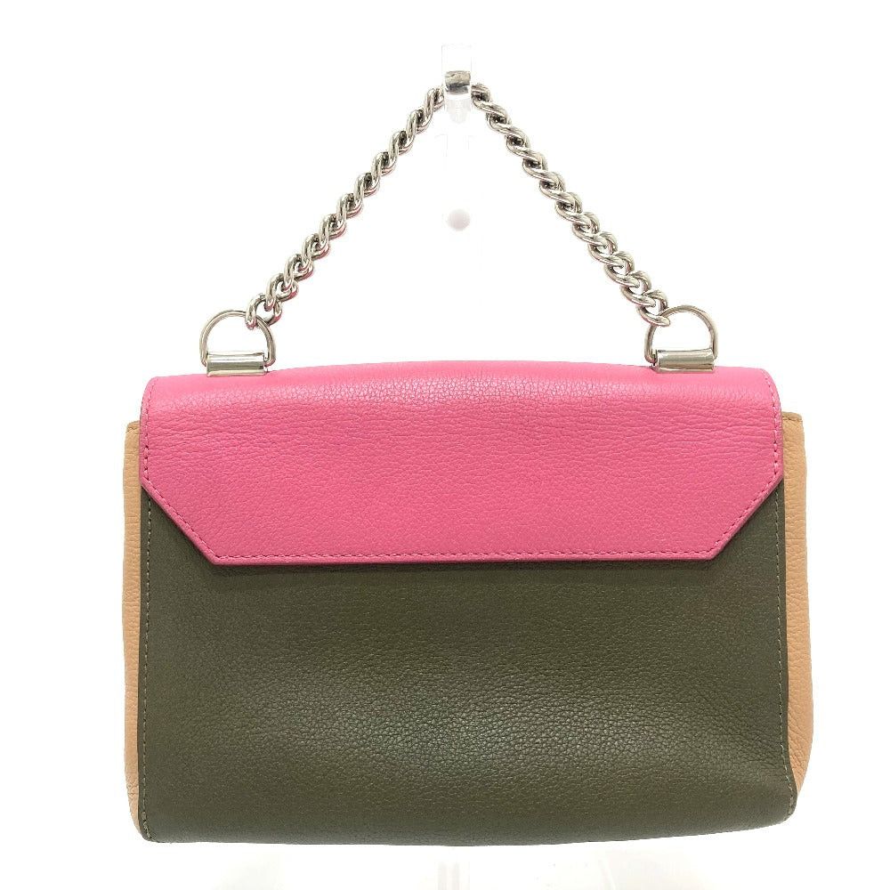 Louis Vuitton Louis Vuitton M54103 Tricolor Rock Me 2 Bb Briefcase Double Handbag Shoulder Bag Leather Women Rose Pink×Khaki×Beige Size ONE SIZE - 2 Thumbnail