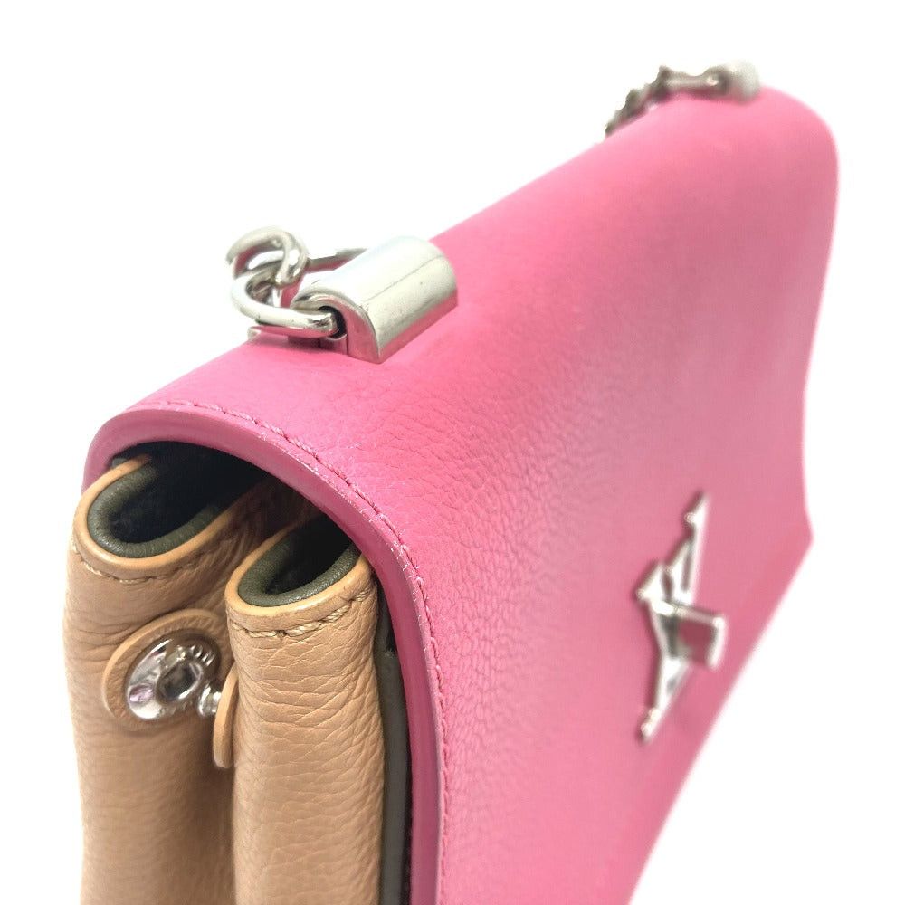 Louis Vuitton Louis Vuitton M54103 Tricolor Rock Me 2 Bb Briefcase Double Handbag Shoulder Bag Leather Women Rose Pink×Khaki×Beige Size ONE SIZE - 6 Thumbnail