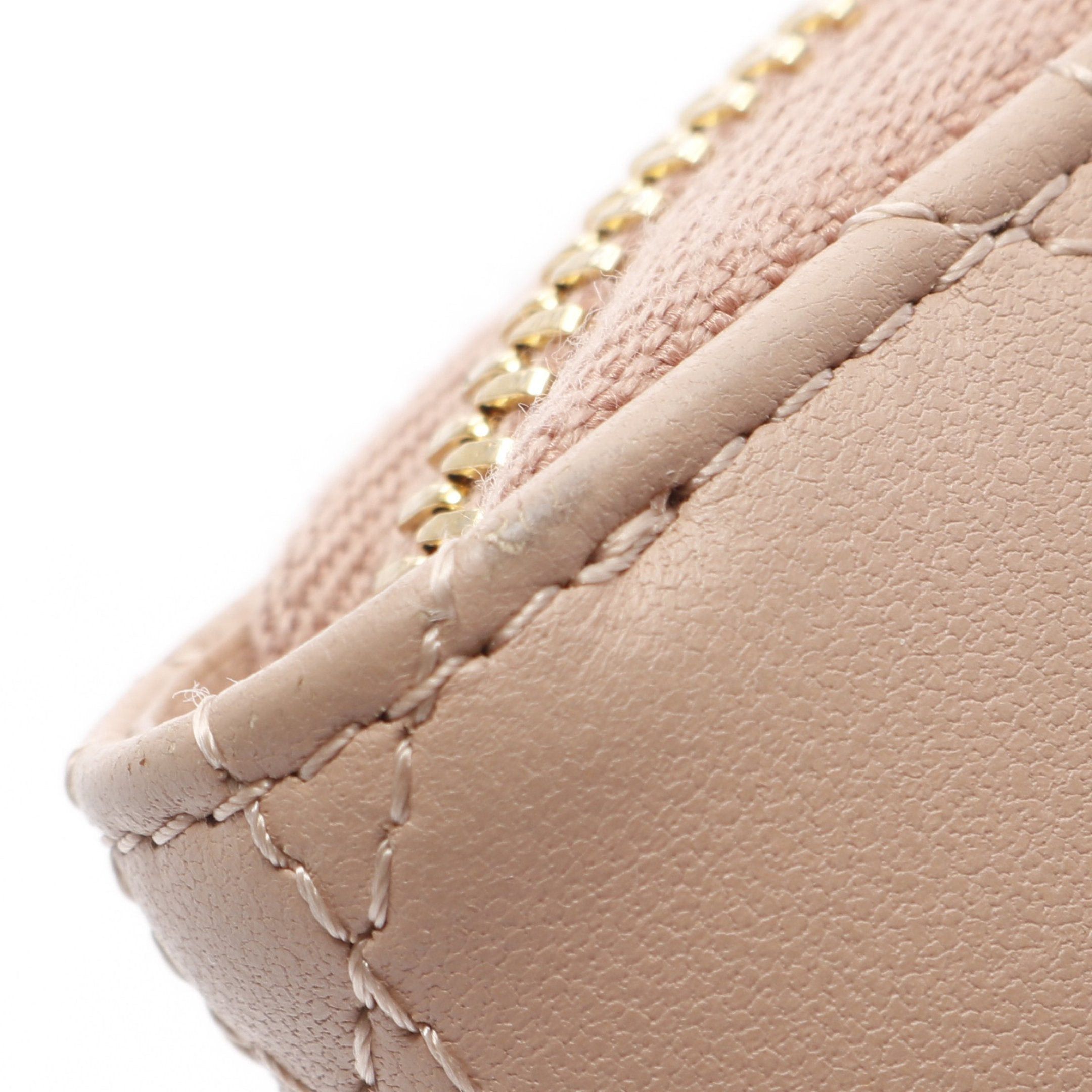 Dior Lady Dior Voyageur Voyager Canage Small Zip Coin Purse