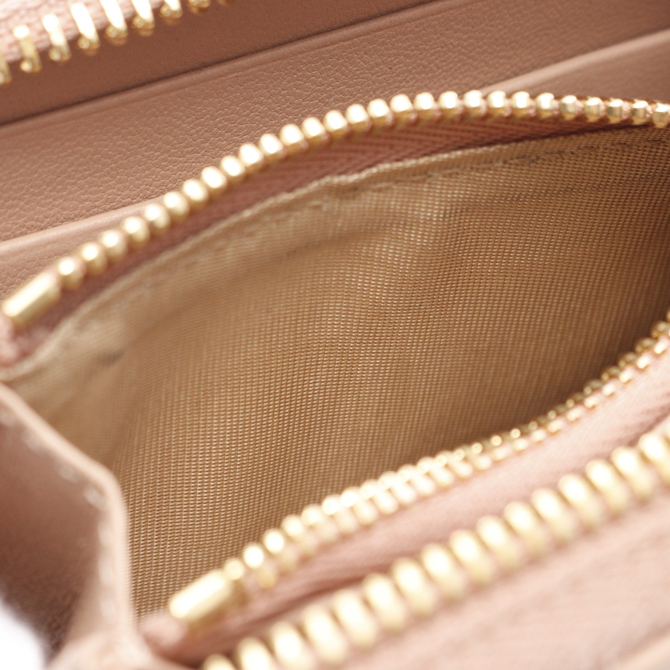 Dior Dior Lady Dior Voyageur Voyager Canage Small Zip Coin Purse Leather Dusty Pink Size ONE SIZE - 5 Thumbnail