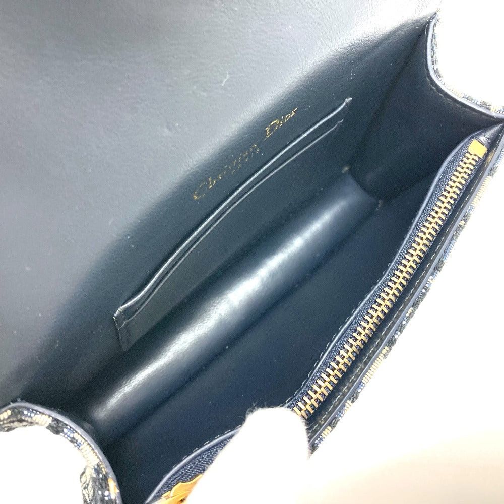 Dior Dior Oblique Trotteur Saddle Belt Pouch Briefcase Waist Body Bag Leather/Canvas Men Navy Size ONE SIZE - 11 Thumbnail