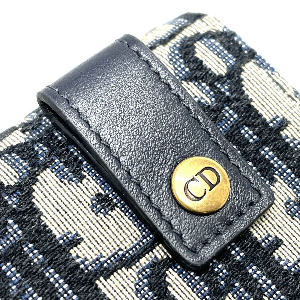 Dior Dior Oblique Trotteur Saddle Belt Pouch Briefcase Waist Body Bag Leather/Canvas Men Navy Size ONE SIZE - 3 Thumbnail