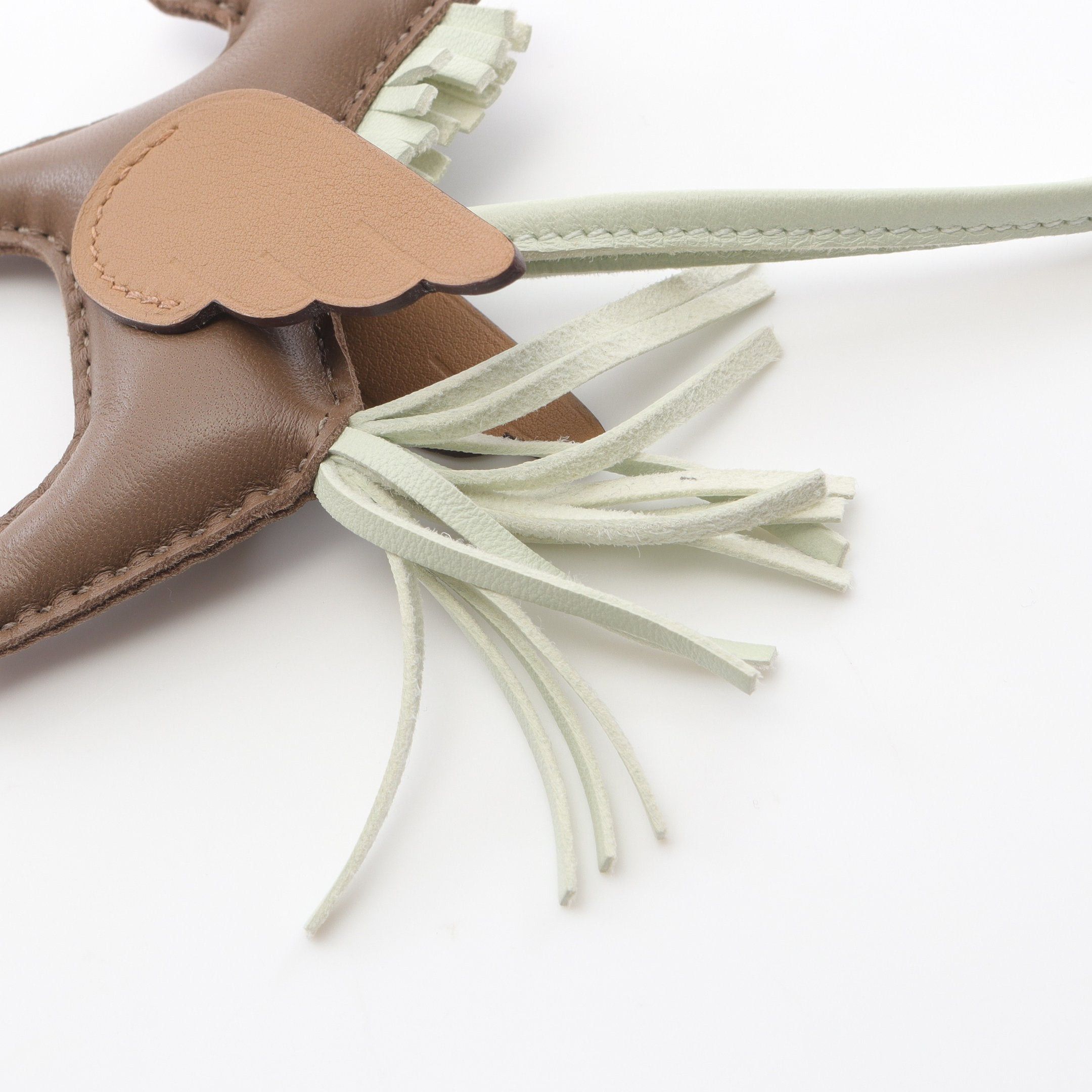 Hermes Hermes Rodeo Pegasus Pm Etoupe Vert Fizz Biscuit Bag Charm Veau Swift Aagneau Gray Brown Light Green U Stamp Size ONE SIZE - 5 Thumbnail