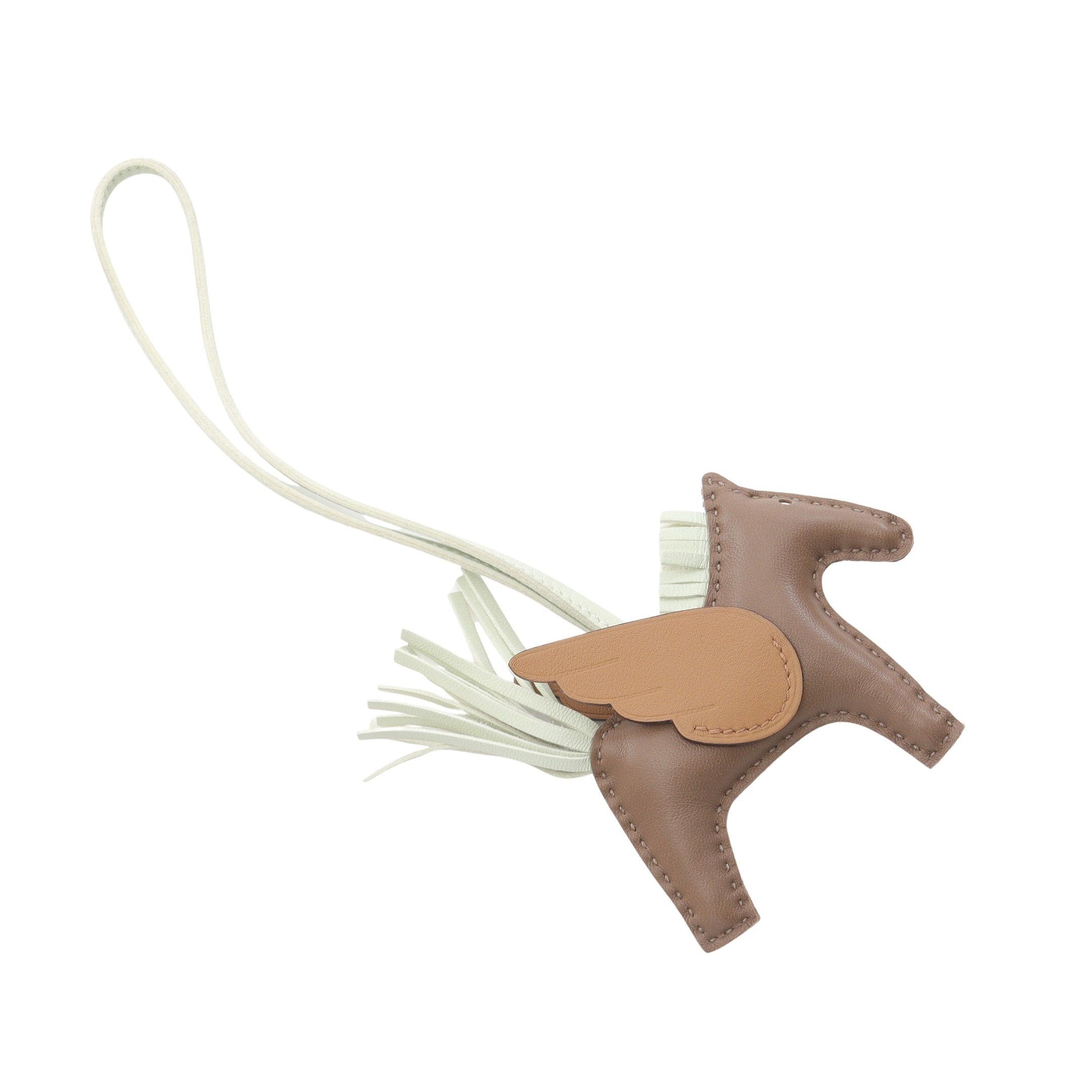 Hermes Hermes Rodeo Pegasus Pm Etoupe Vert Fizz Biscuit Bag Charm Veau Swift Aagneau Gray Brown Light Green U Stamp Size ONE SIZE - 2 Thumbnail