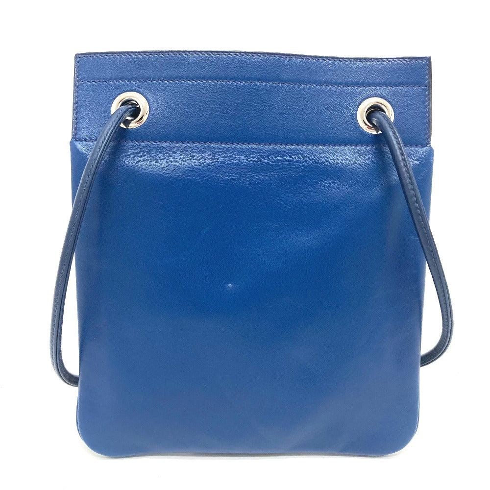 Hermes Hermes Leather Aline. Mini Briefcase Pochette Metis Shoulder Bag Swift Women Broodmalt Blue Size ONE SIZE - 2 Thumbnail
