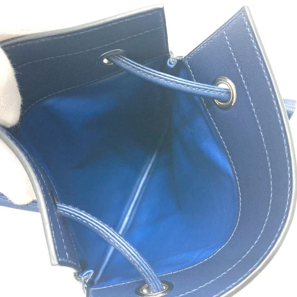 Hermes Hermes Leather Aline. Mini Briefcase Pochette Metis Shoulder Bag Swift Women Broodmalt Blue Size ONE SIZE - 10 Thumbnail