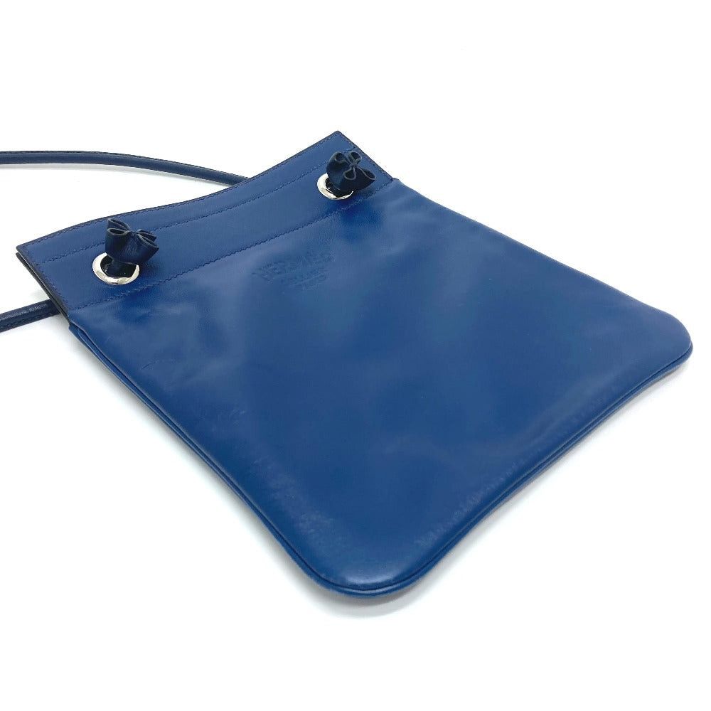 Hermes Hermes Leather Aline. Mini Briefcase Pochette Metis Shoulder Bag Swift Women Broodmalt Blue Size ONE SIZE - 4 Thumbnail
