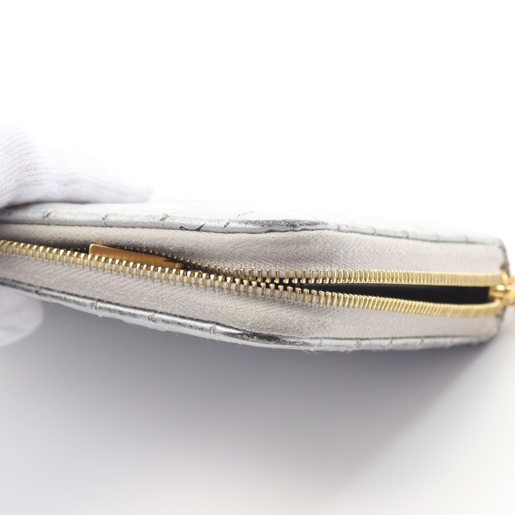 Celine Celine C-Charm Large Zipped Wallet Round Zipper Long Leather Silver Size ONE SIZE - 7 Thumbnail