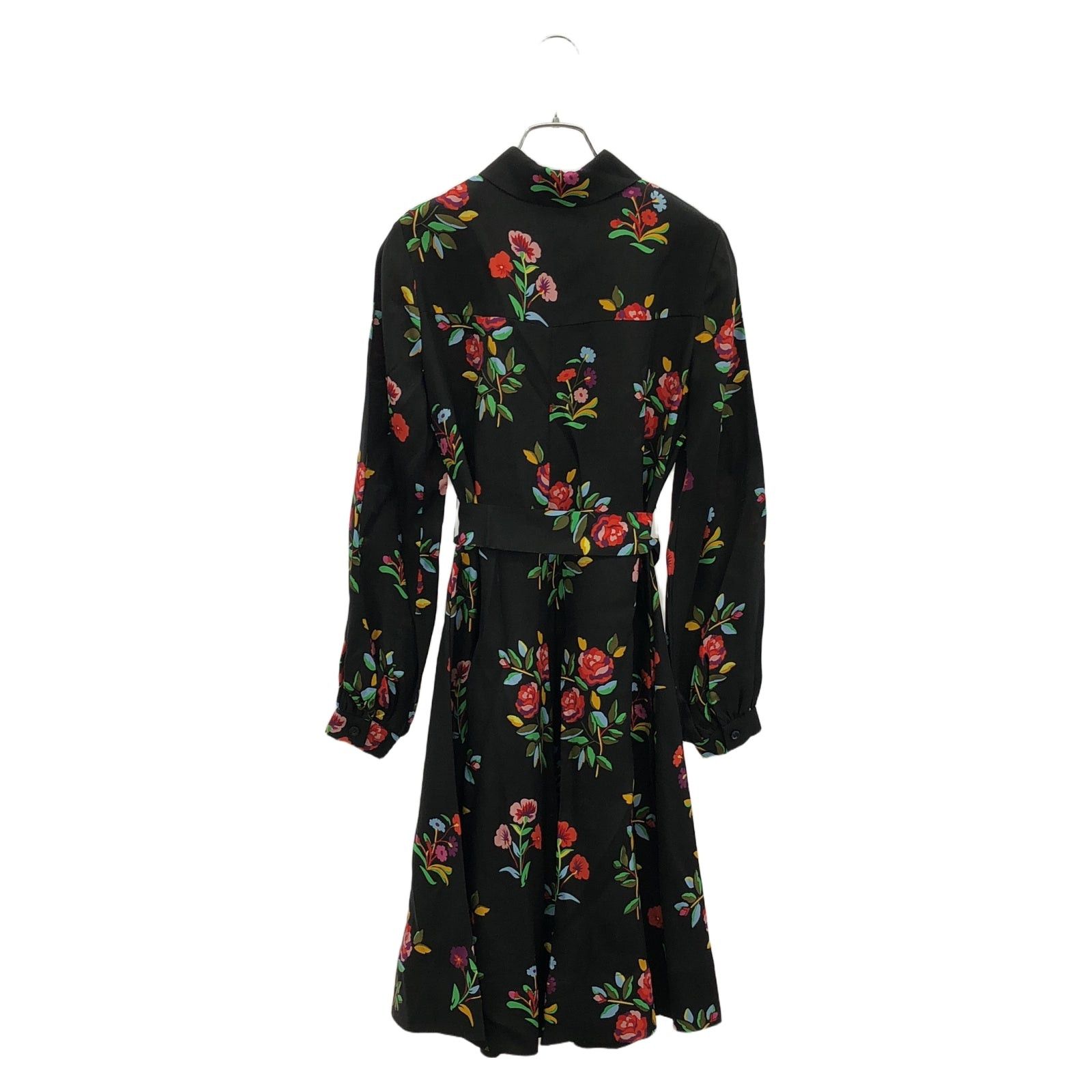 Kate Spade Kate Spade K8719 Shirt Dress Black Floral Pattern One Piece Silk Size ONE SIZE - 2 Thumbnail