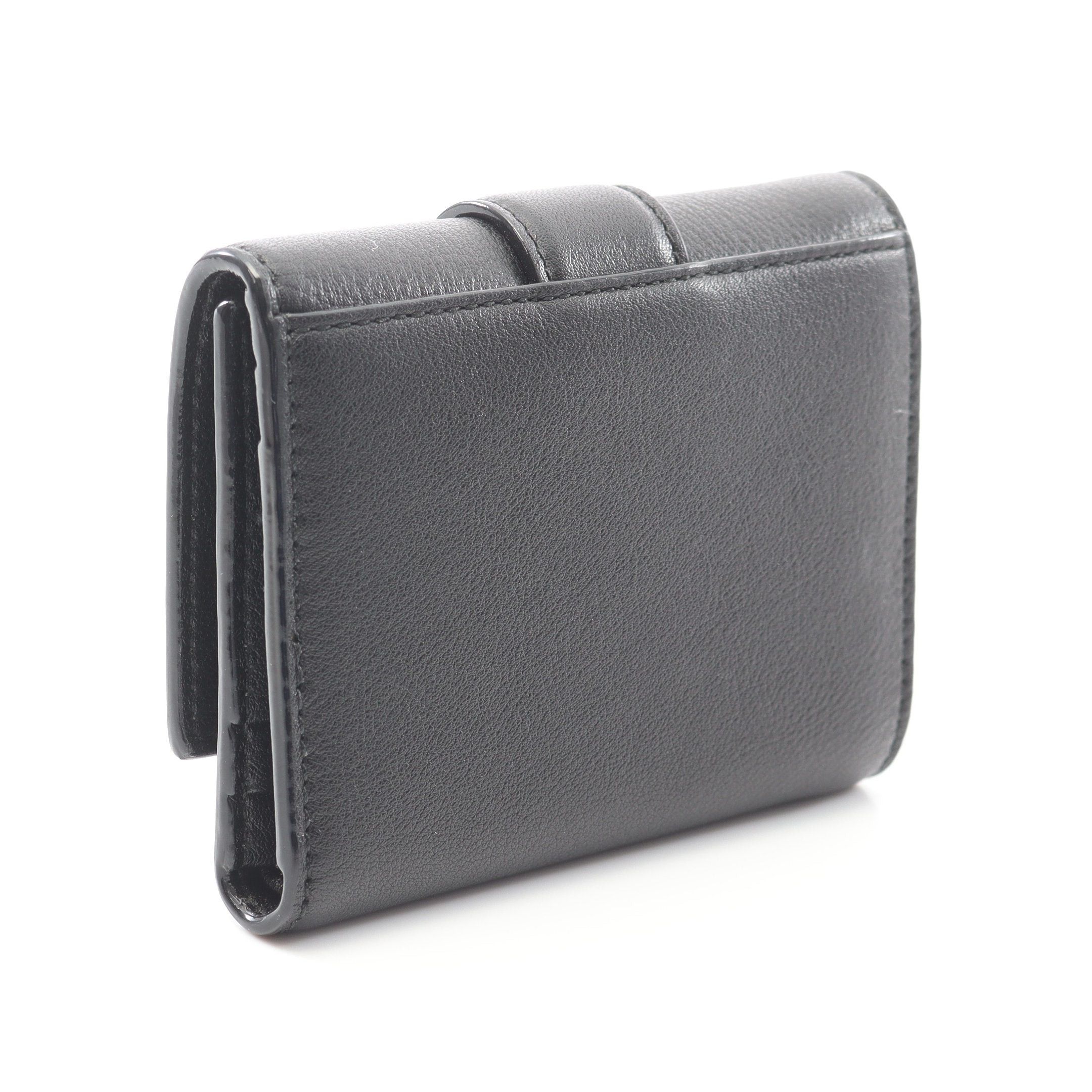 Jimmy Choo Jimmy Choo Cheri Crystal Trifold Wallet Leather Black Size ONE SIZE - 2 Thumbnail