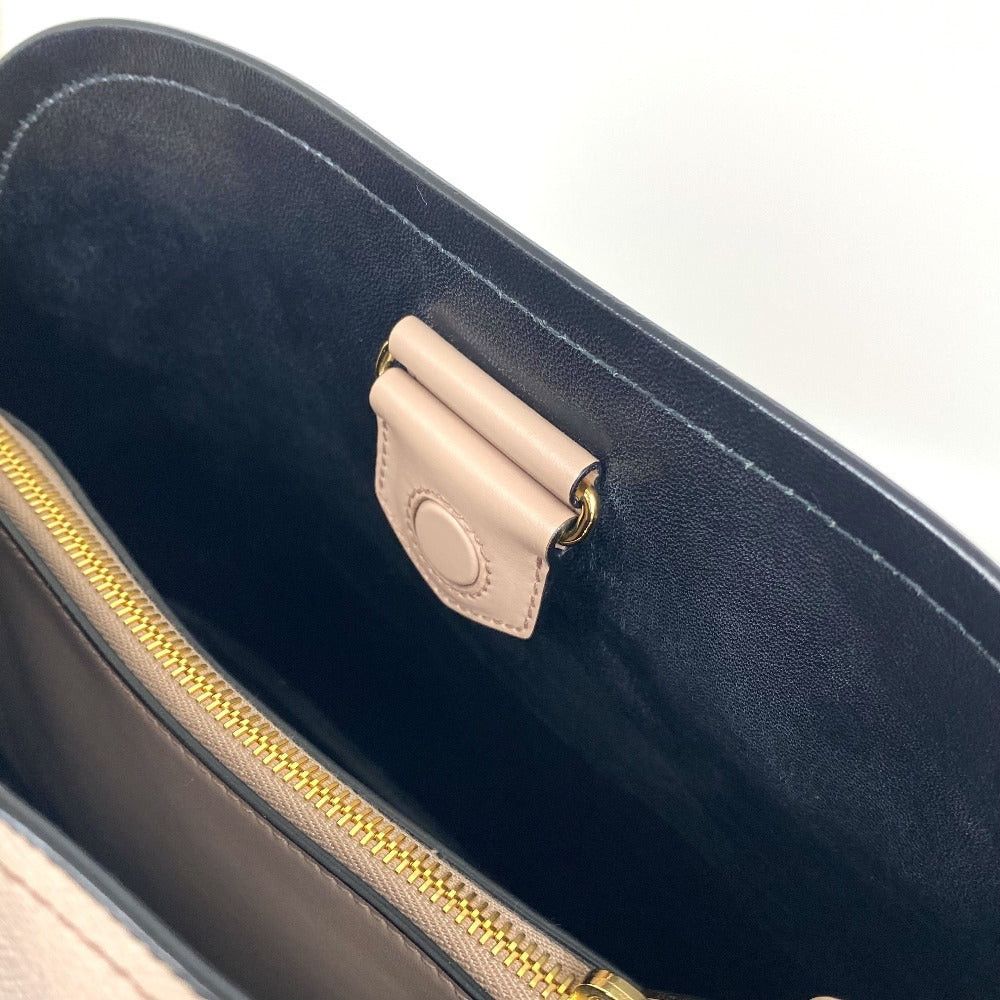 Prada Prada 1Ba251 Logo Plate Matinee Medium Briefcase Double Handbag Shoulder Bag Saffiano Leather Women Pink Size ONE SIZE - 11 Thumbnail