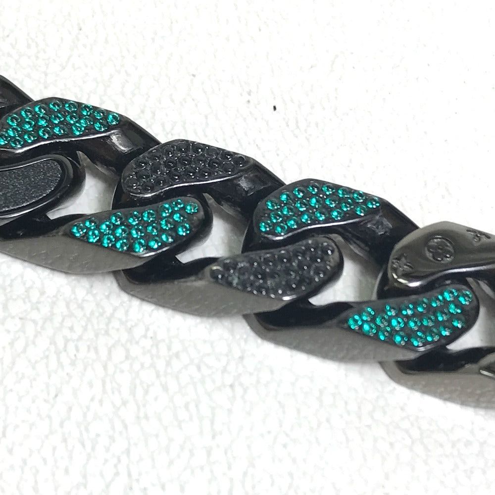 Louis Vuitton Louis Vuitton Mp2853 Lv Collier Chain Links Pâtise (Cheese) Accessories Necklace Metal Men Black/Green Size ONE SIZE - 7 Thumbnail