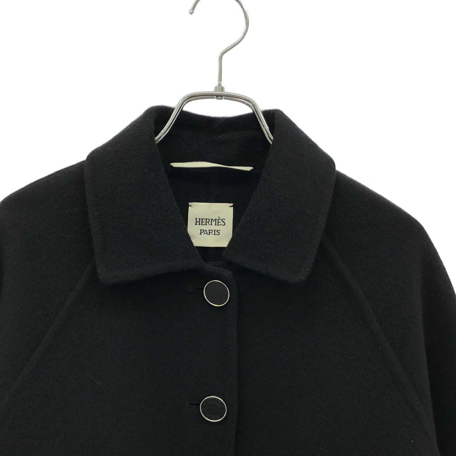 Hermes Hermes Outer Jacket Cashmere Black Size ONE SIZE - 3 Thumbnail