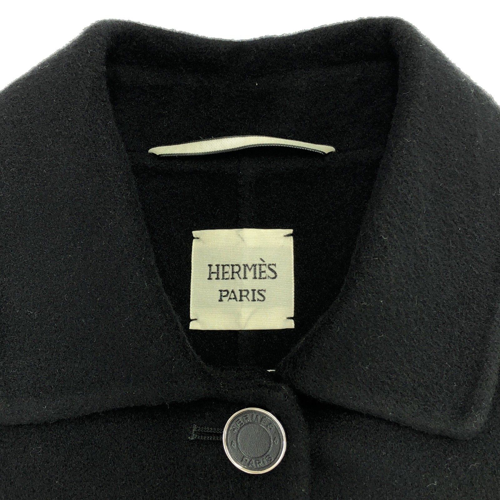 Hermes Hermes Outer Jacket Cashmere Black Size ONE SIZE - 5 Thumbnail