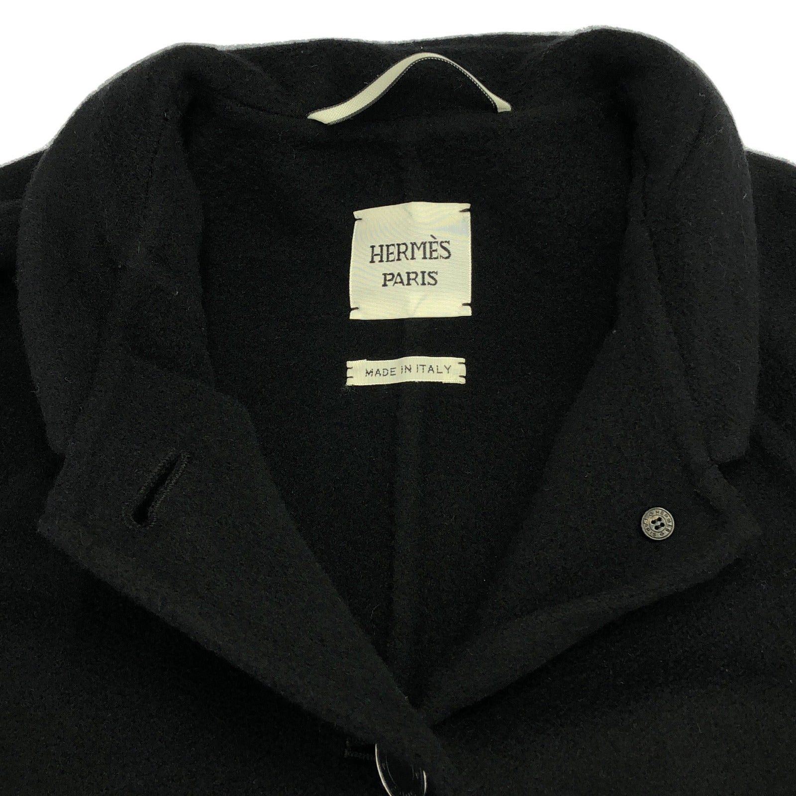 Hermes Hermes Outer Jacket Cashmere Black Size ONE SIZE - 10 Thumbnail