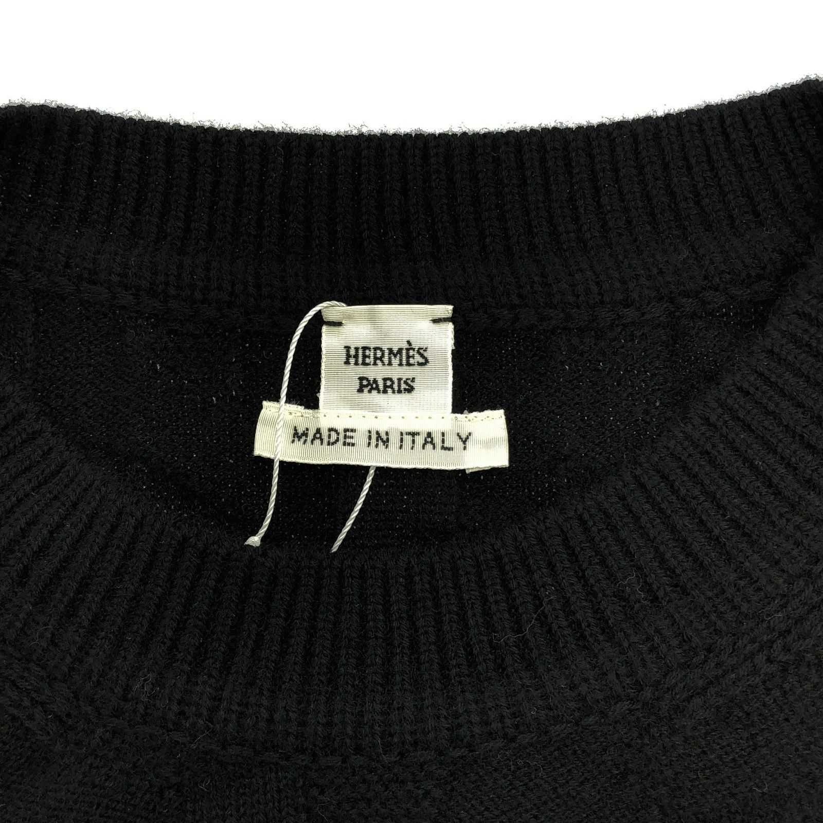 Hermes Hermes Sweater Knit Wool Black Size ONE SIZE - 5 Thumbnail