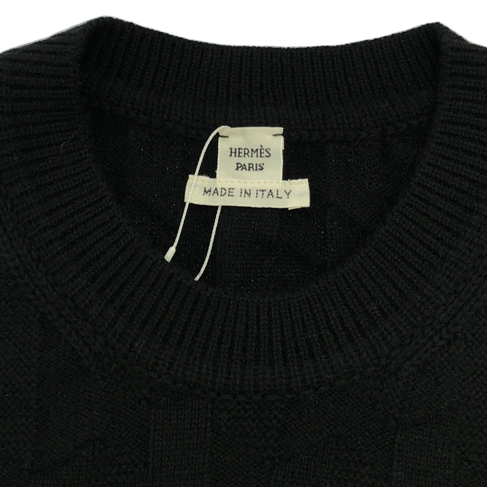 Hermes Hermes Sweater Knit Wool Black Size ONE SIZE - 8 Thumbnail