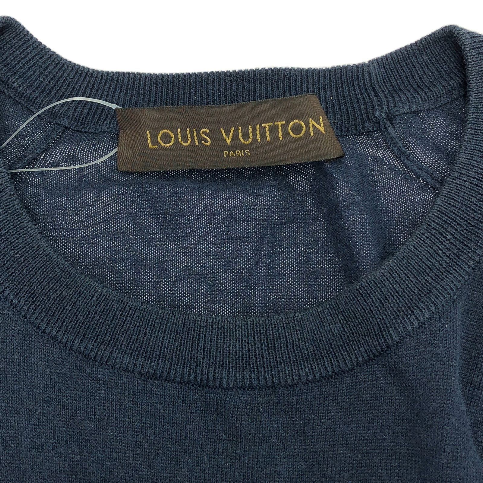 Louis Vuitton Louis Vuitton Sweater Knit Cotton Navy Size ONE SIZE - 5 Thumbnail