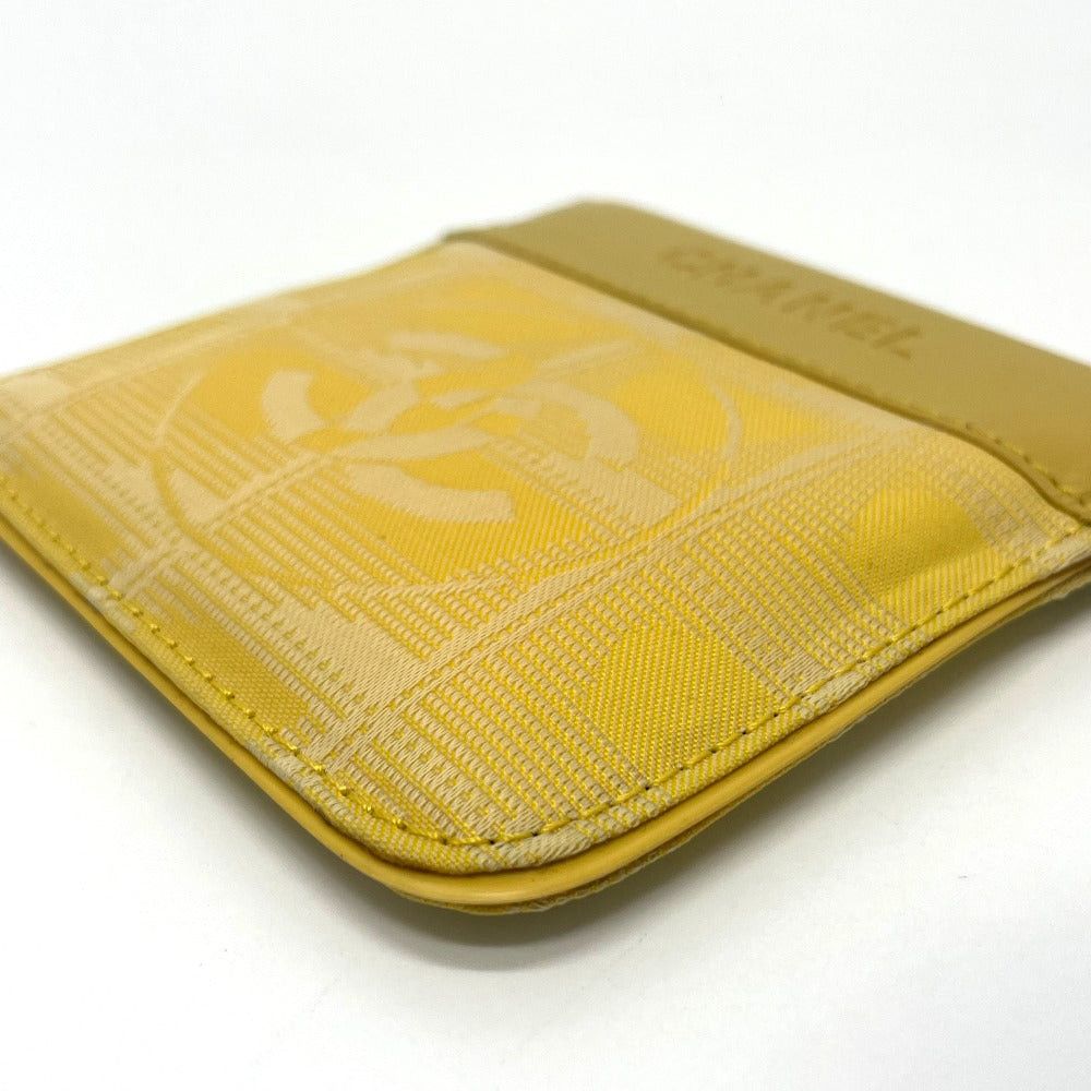 Chanel Chanel Cc Coma Mark New Travel Line With Key Ring Wallet Change Purse Coin Leather/Pvc Women Yellow Size ONE SIZE - 4 Thumbnail