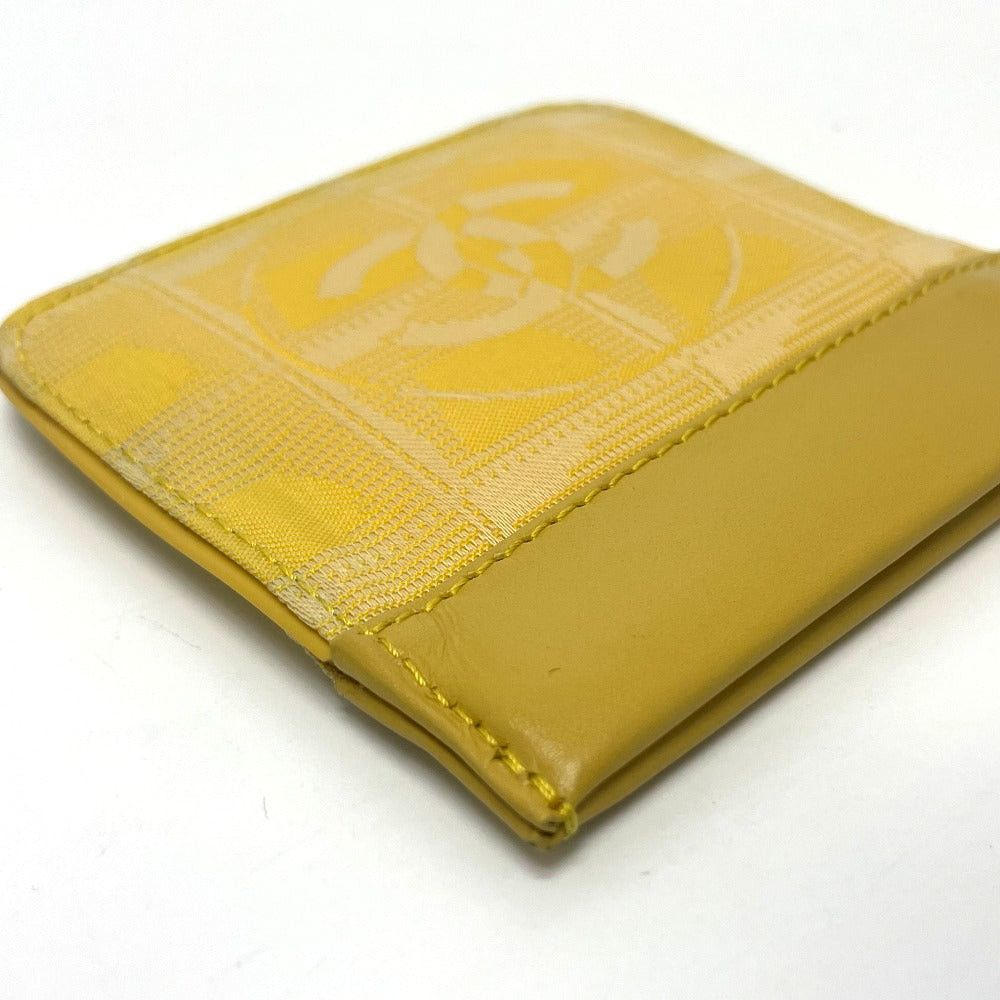 Chanel Chanel Cc Coma Mark New Travel Line With Key Ring Wallet Change Purse Coin Leather/Pvc Women Yellow Size ONE SIZE - 5 Thumbnail