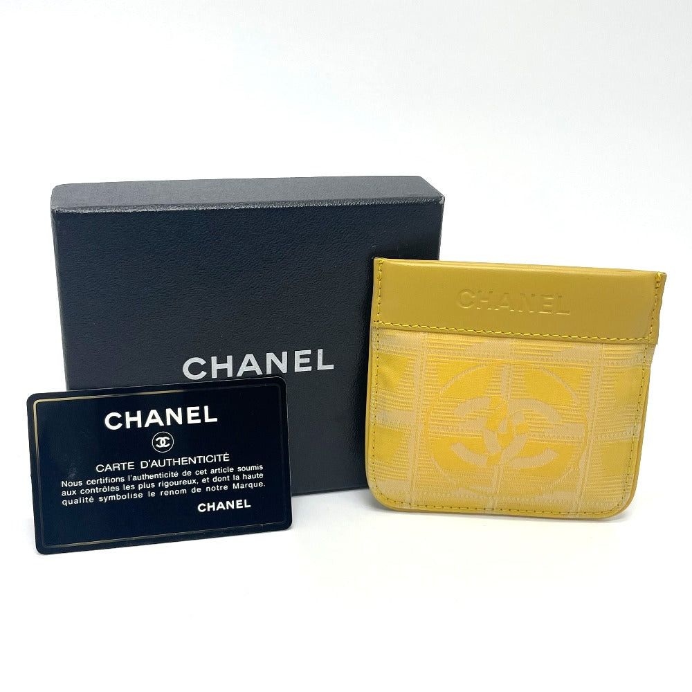 Chanel Chanel Cc Coma Mark New Travel Line With Key Ring Wallet Change Purse Coin Leather/Pvc Women Yellow Size ONE SIZE - 9 Thumbnail