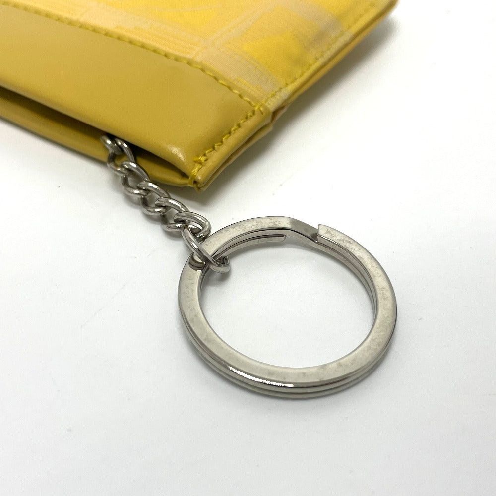 Chanel Chanel Cc Coma Mark New Travel Line With Key Ring Wallet Change Purse Coin Leather/Pvc Women Yellow Size ONE SIZE - 6 Thumbnail