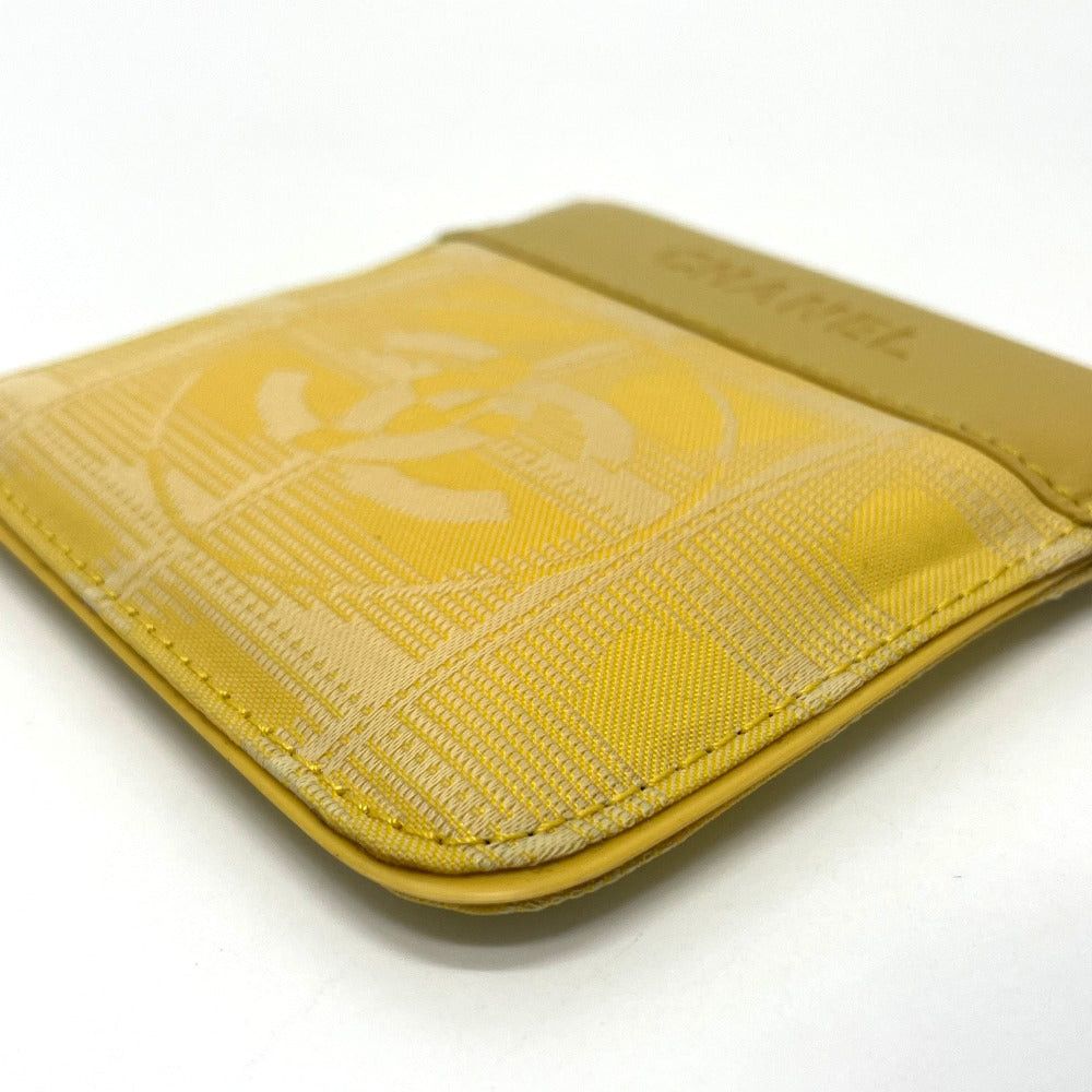 Chanel Chanel Cc Coma Mark New Travel Line With Key Ring Wallet Change Purse Coin Leather/Pvc Women Yellow Size ONE SIZE - 3 Thumbnail