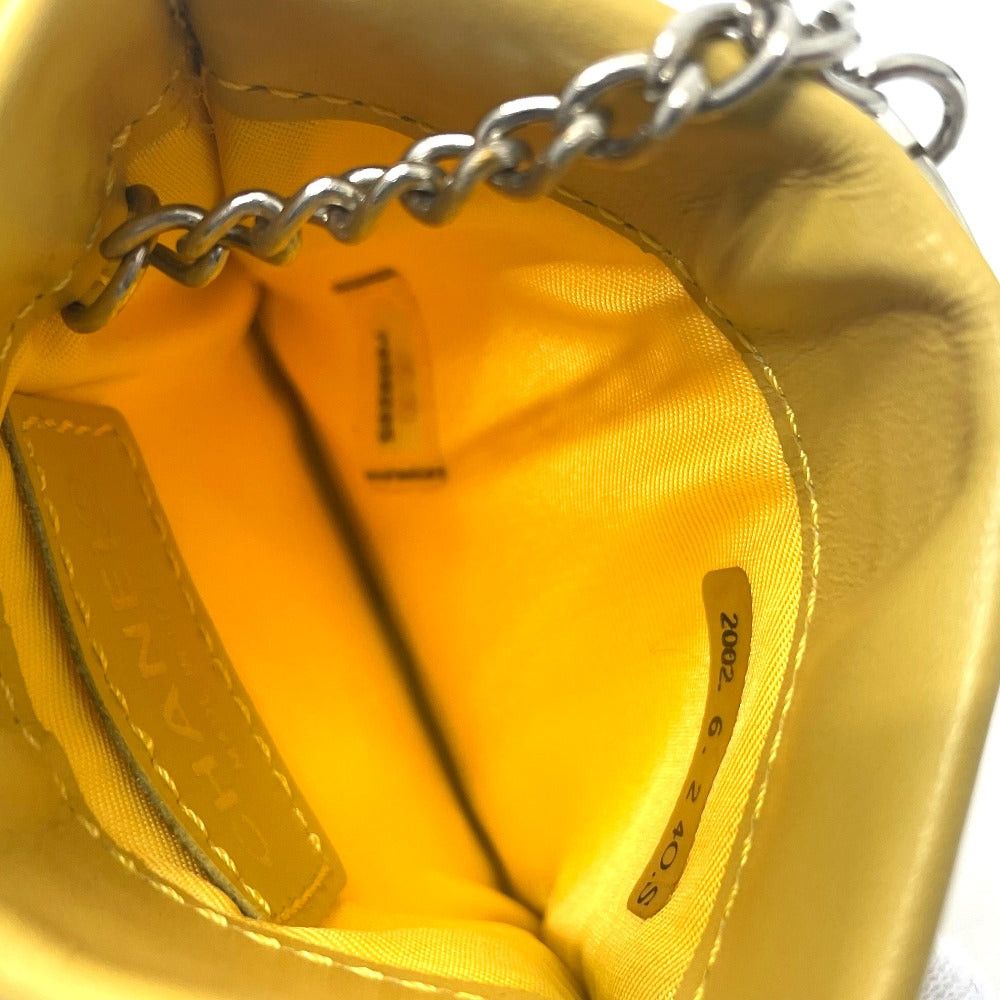 Chanel Chanel Cc Coma Mark New Travel Line With Key Ring Wallet Change Purse Coin Leather/Pvc Women Yellow Size ONE SIZE - 7 Thumbnail