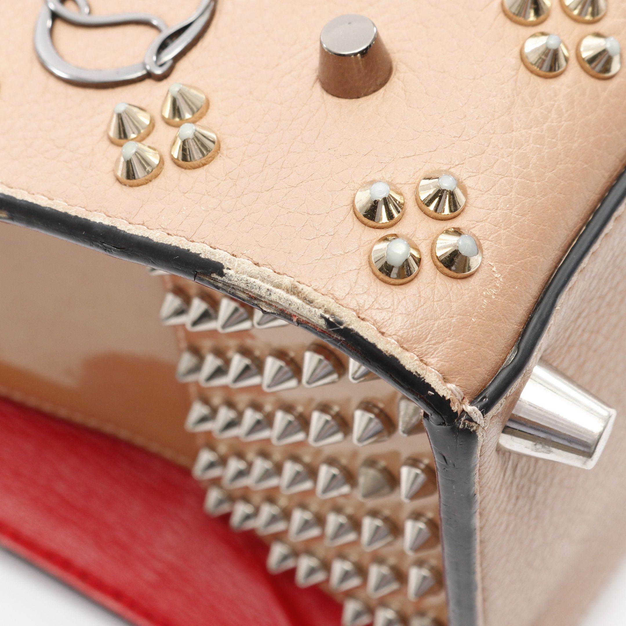Christian Louboutin Christian Louboutin Paloma Medium Handbag Tote Bag Leather Patent Pink Size ONE SIZE - 5 Thumbnail