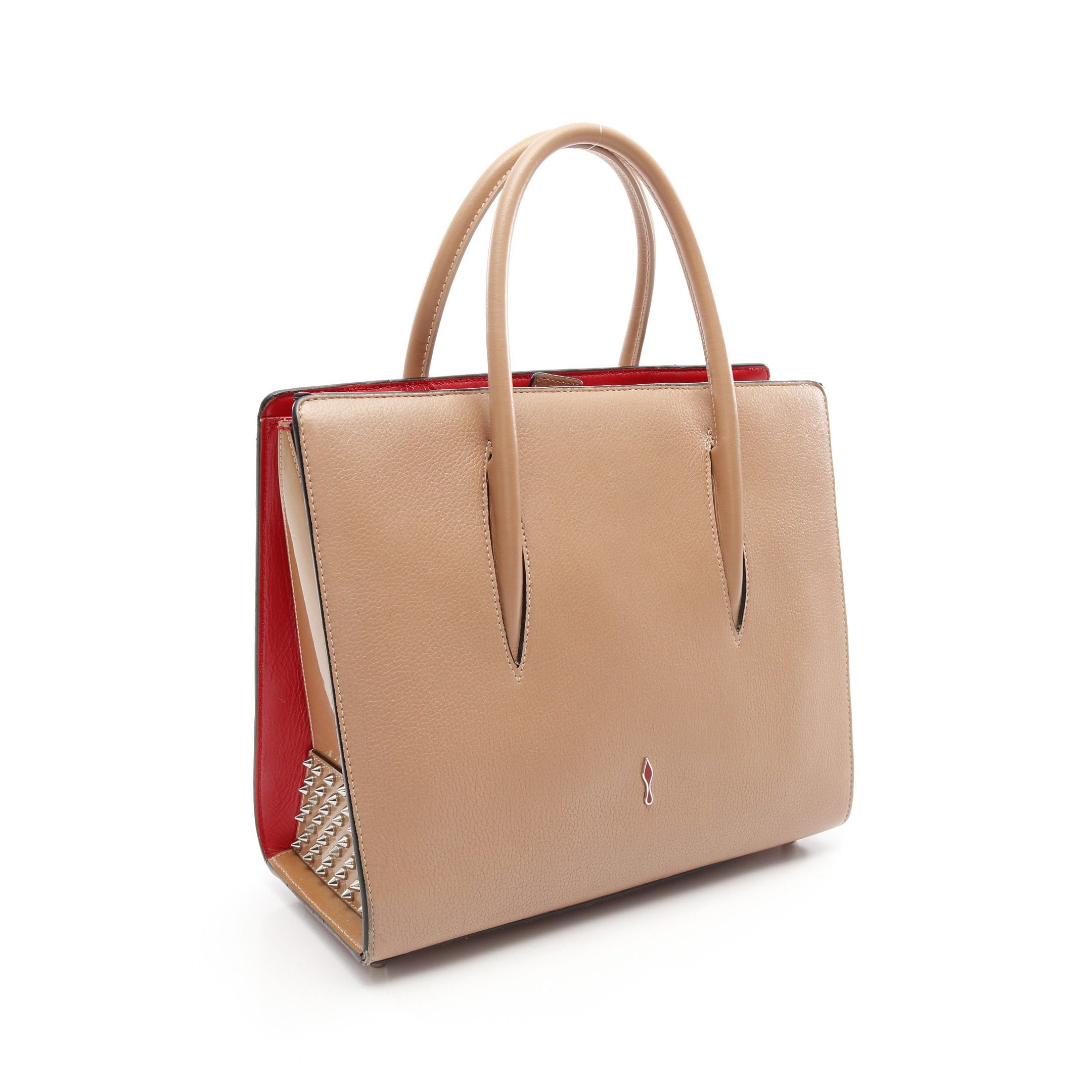 Christian Louboutin Christian Louboutin Paloma Medium Handbag Tote Bag Leather Patent Pink Size ONE SIZE - 2 Thumbnail