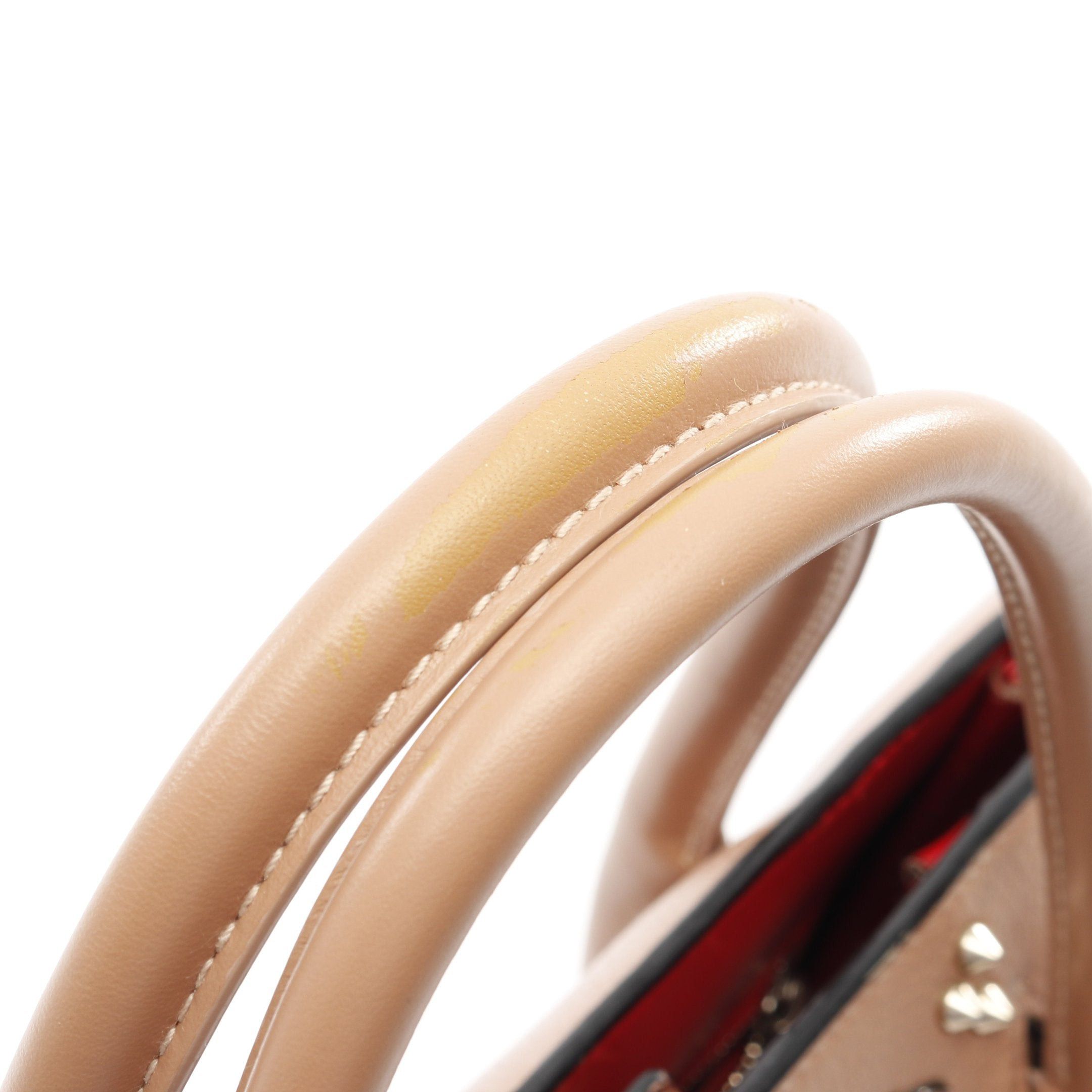 Christian Louboutin Christian Louboutin Paloma Medium Handbag Tote Bag Leather Patent Pink Size ONE SIZE - 6 Thumbnail