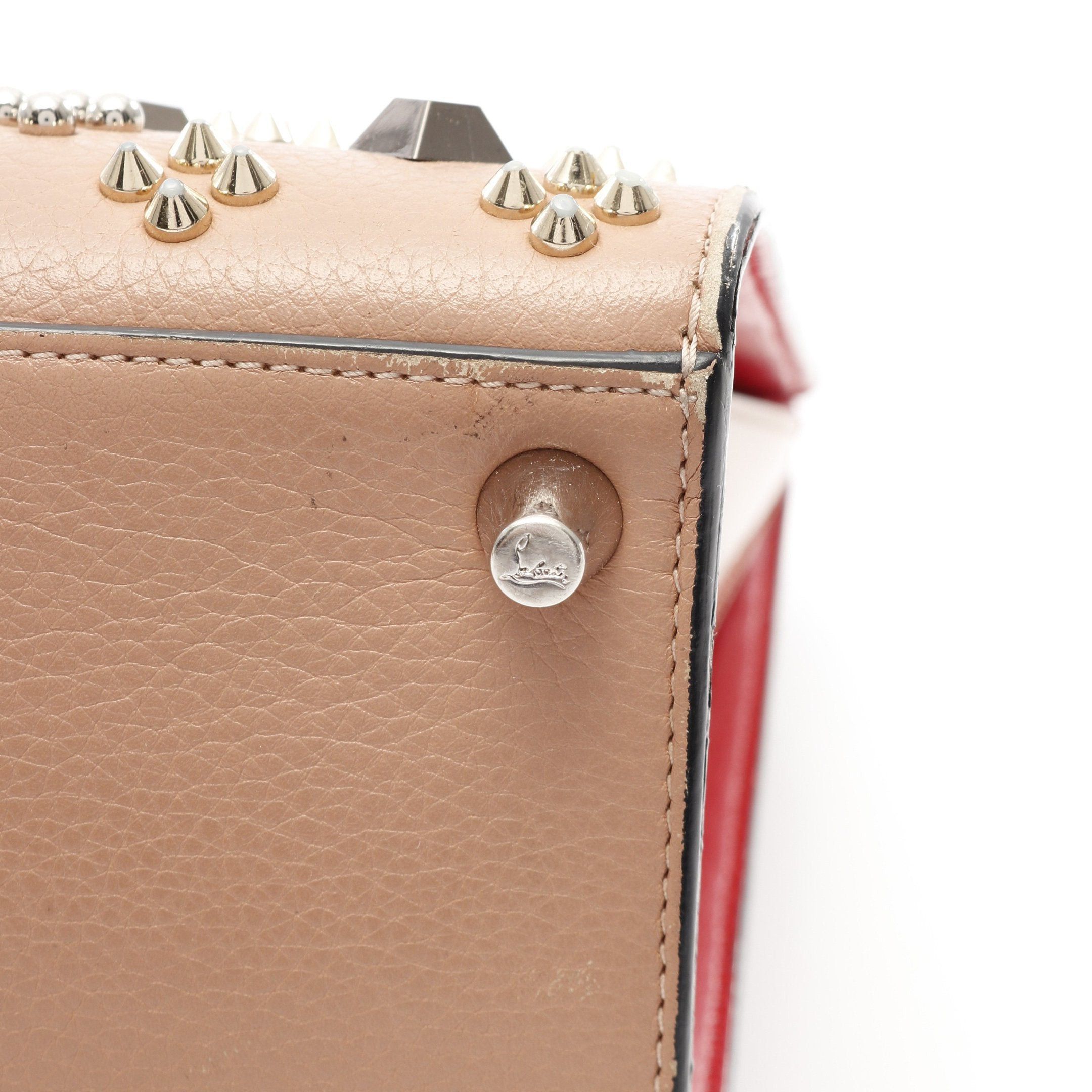Christian Louboutin Christian Louboutin Paloma Medium Handbag Tote Bag Leather Patent Pink Size ONE SIZE - 10 Thumbnail