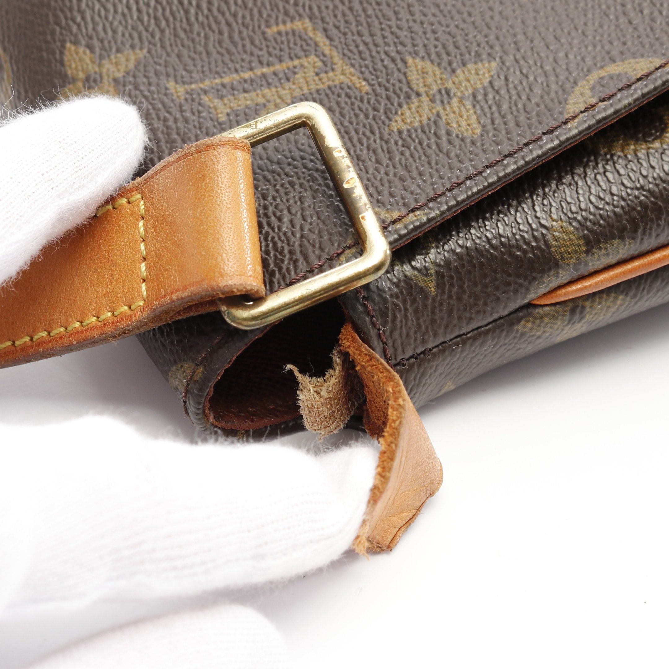 Louis Vuitton Louis Vuitton Musette Monogram Shoulder Bag Leather Brown Size ONE SIZE - 6 Thumbnail