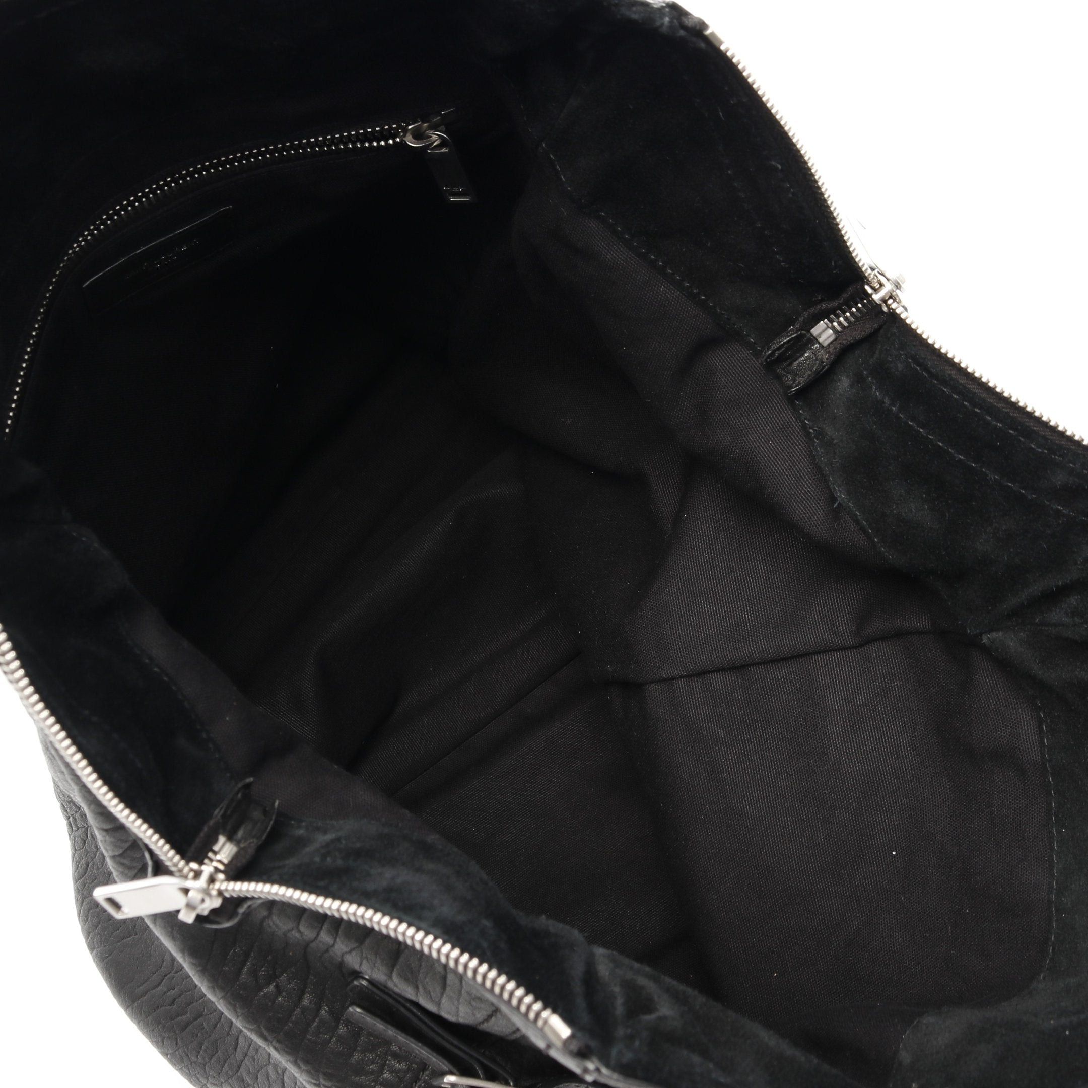 Yves Saint Laurent Yves Saint Laurent Downtown Handbag Tote Bag Leather Black Size ONE SIZE - 3 Thumbnail