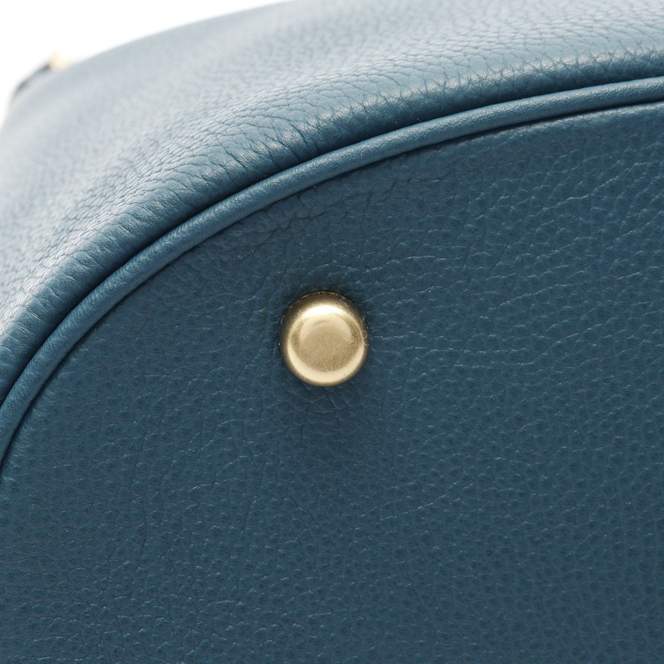 Coach Coach Willow Soft Bucket Bag One Shoulder Leather Blue Green Size ONE SIZE - 8 Thumbnail