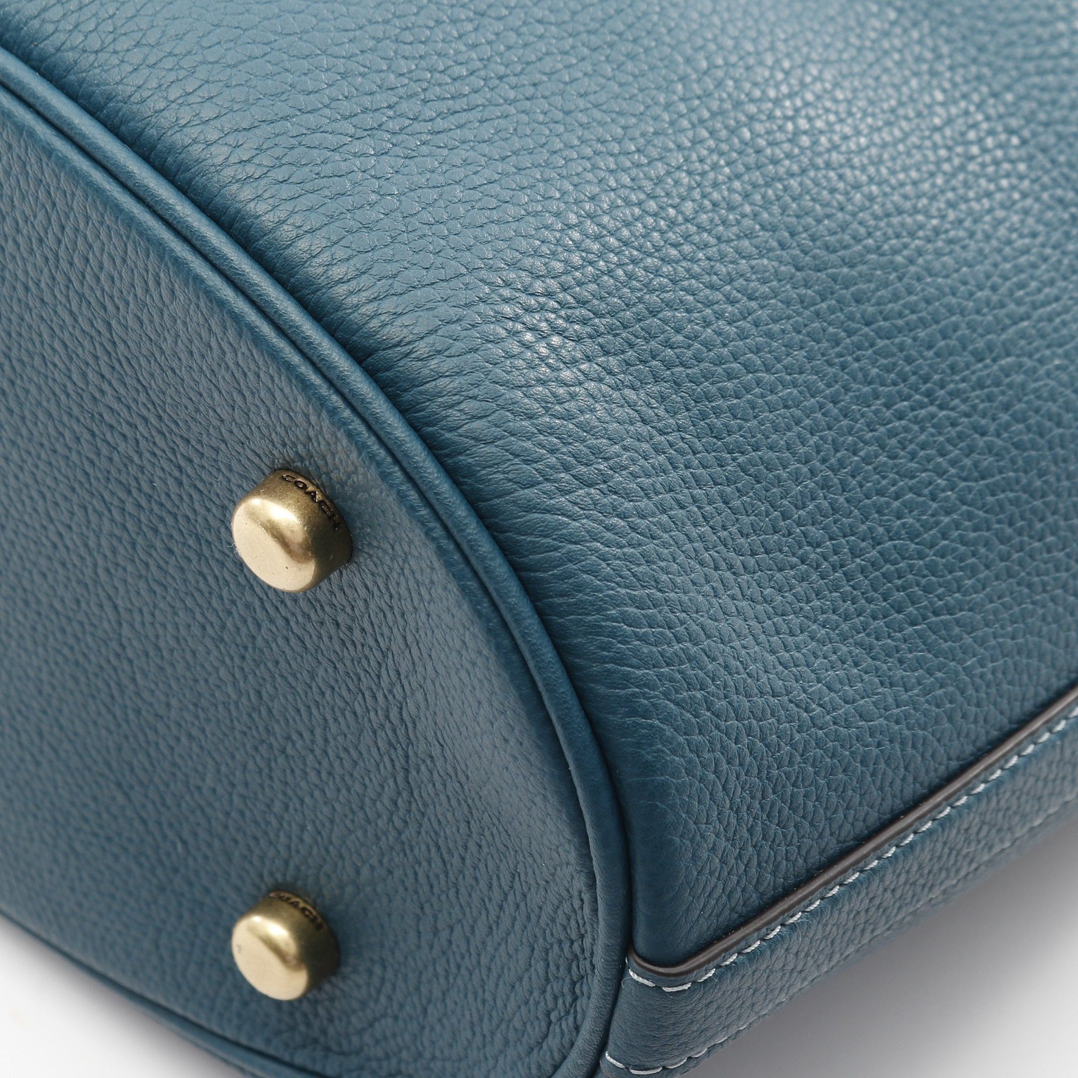 Coach Coach Willow Soft Bucket Bag One Shoulder Leather Blue Green Size ONE SIZE - 5 Thumbnail