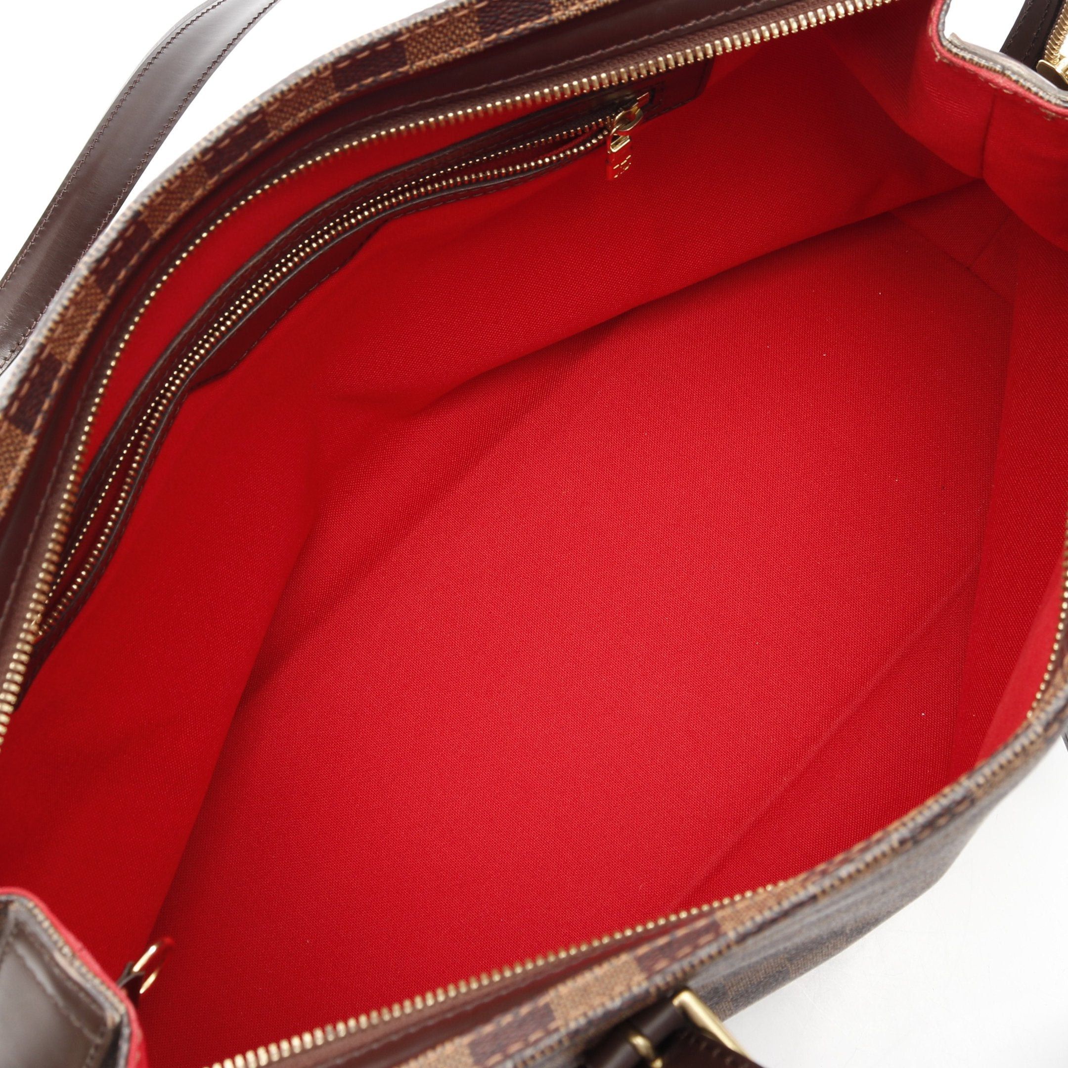 Louis Vuitton Louis Vuitton Chelsea Damier Ebene Shoulder Bag Tote Leather Brown Size ONE SIZE - 3 Thumbnail